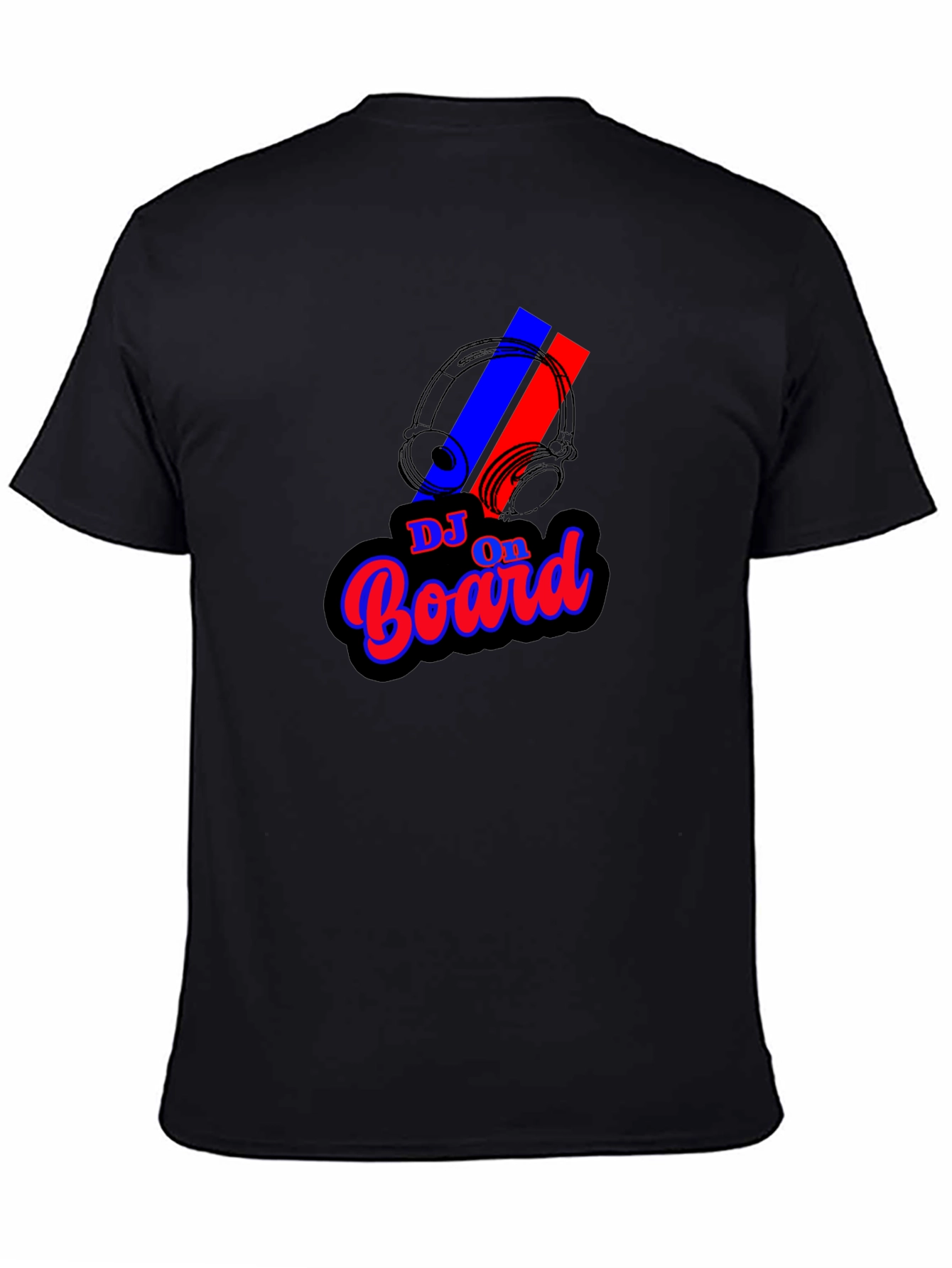 DJ On Board Graphic Black T-Shirt