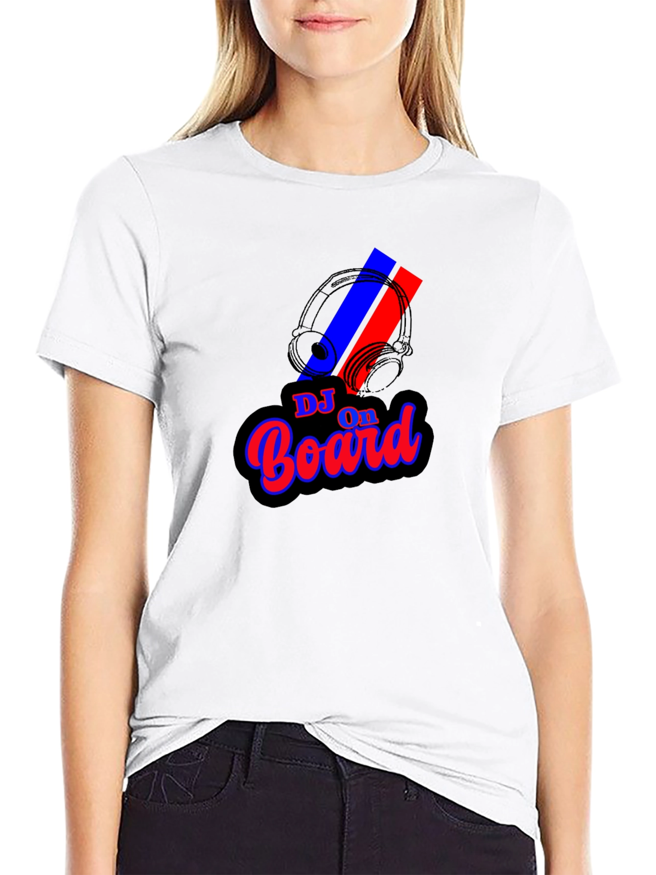 DJ On Board Graphic Black T-Shirt