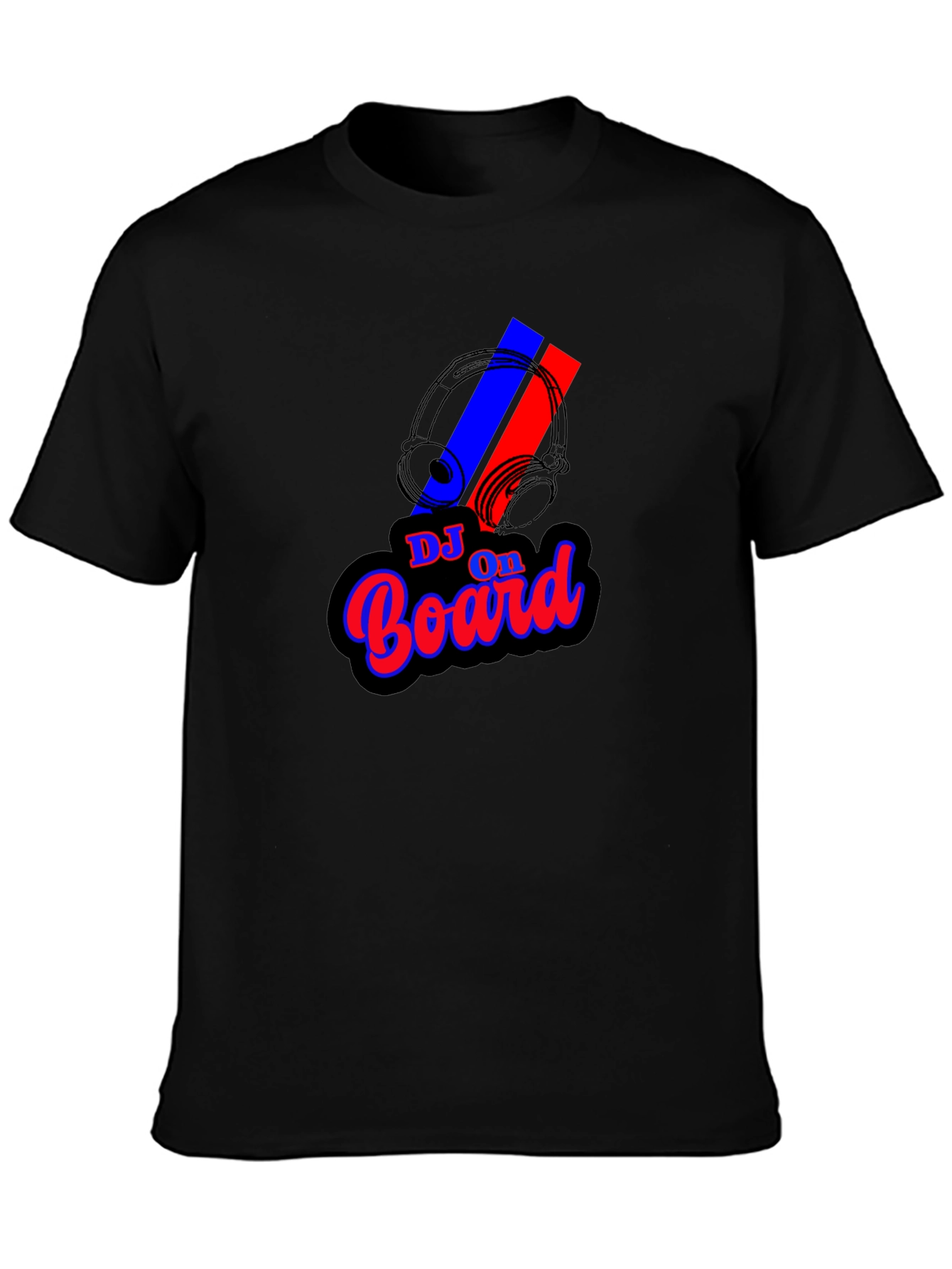 DJ On Board Graphic Black T-Shirt