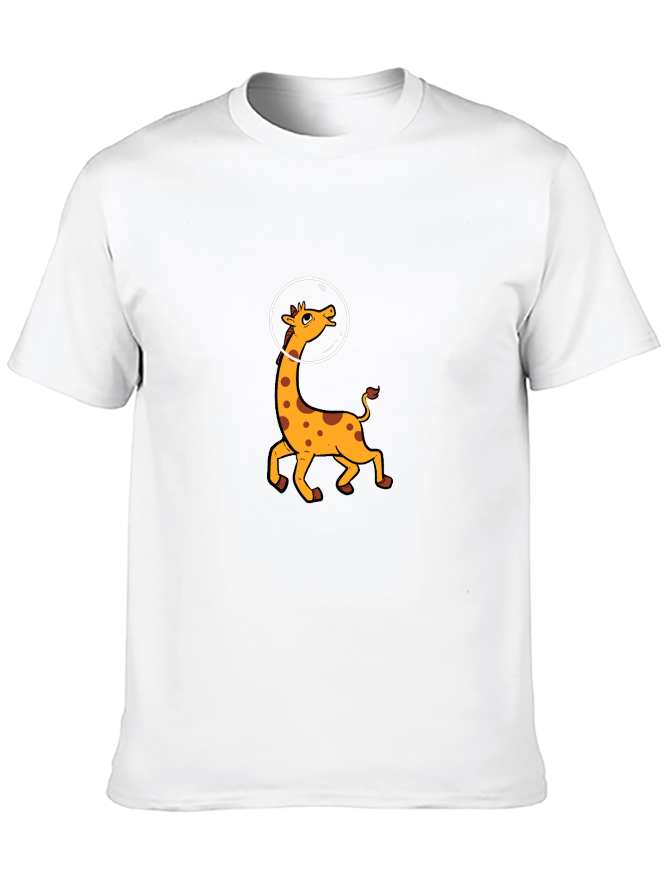 Astronaut Giraffe Graphic Tee - Black