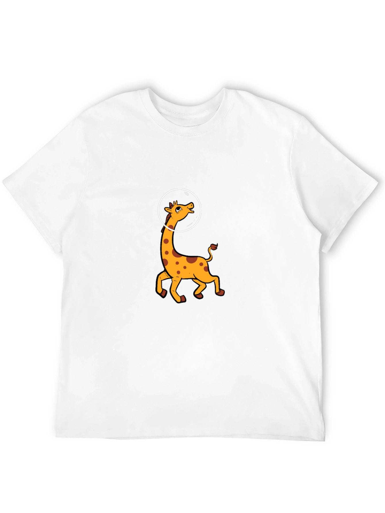 Astronaut Giraffe Graphic Tee - Black