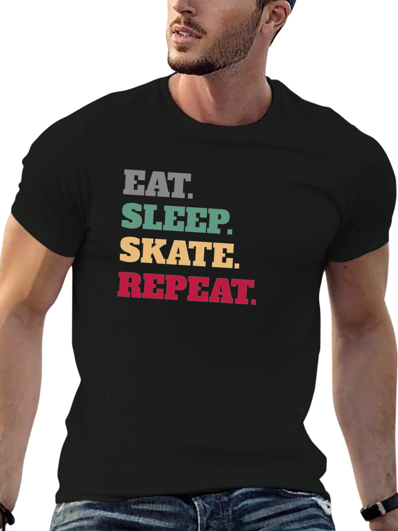 Eat Sleep Skate Repeat Graphic T-Shirt