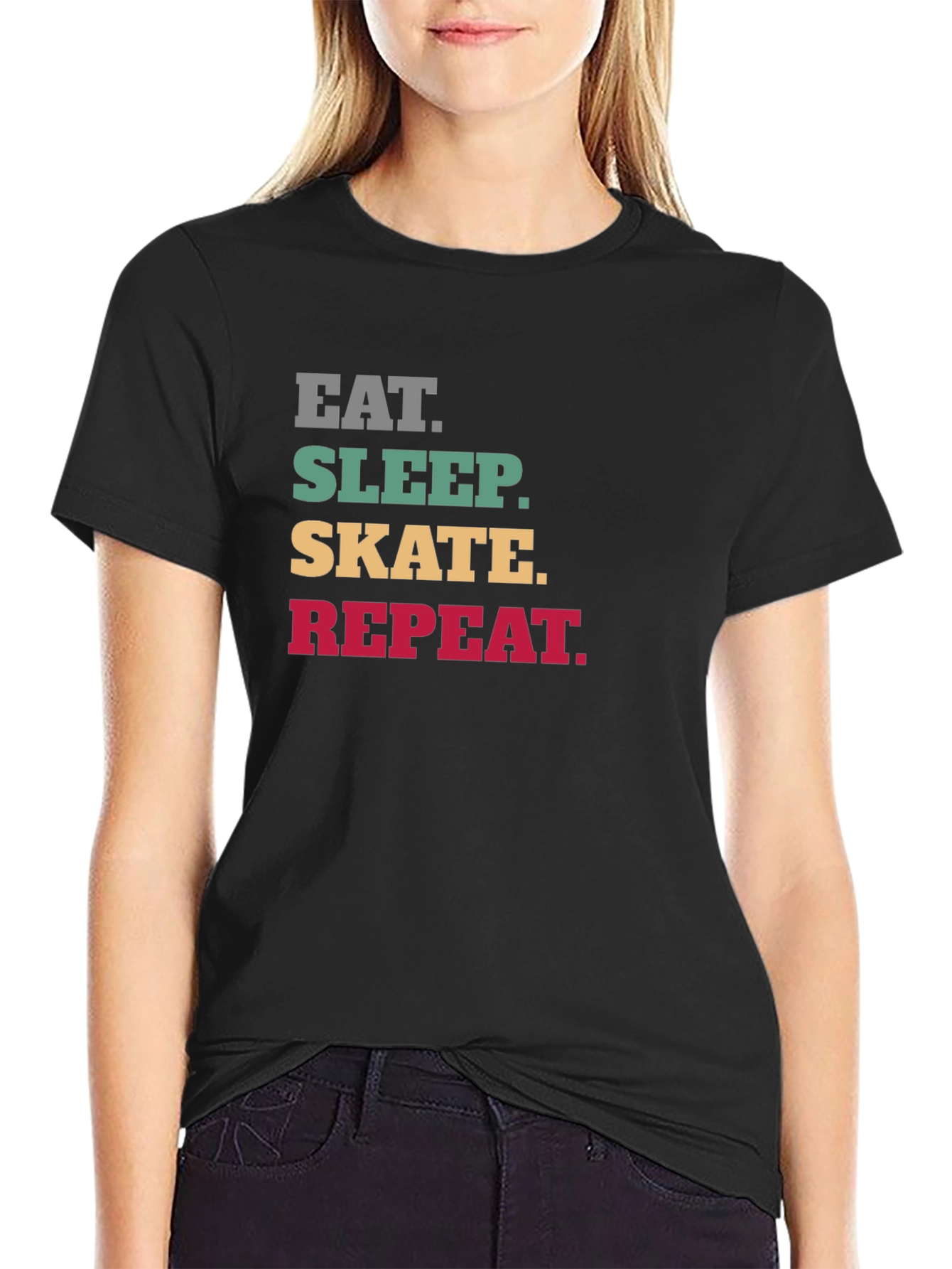 Eat Sleep Skate Repeat Graphic T-Shirt