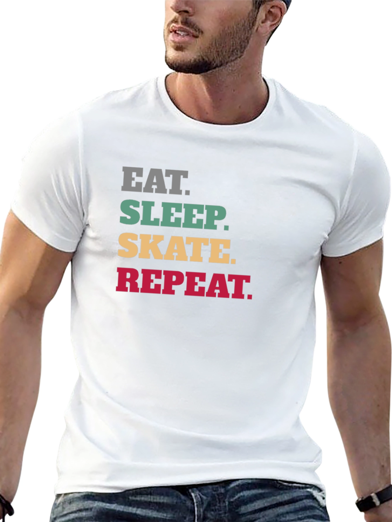 Eat Sleep Skate Repeat Graphic T-Shirt