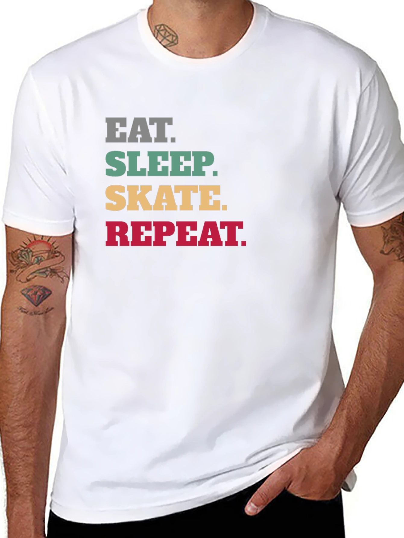 Eat Sleep Skate Repeat Graphic T-Shirt