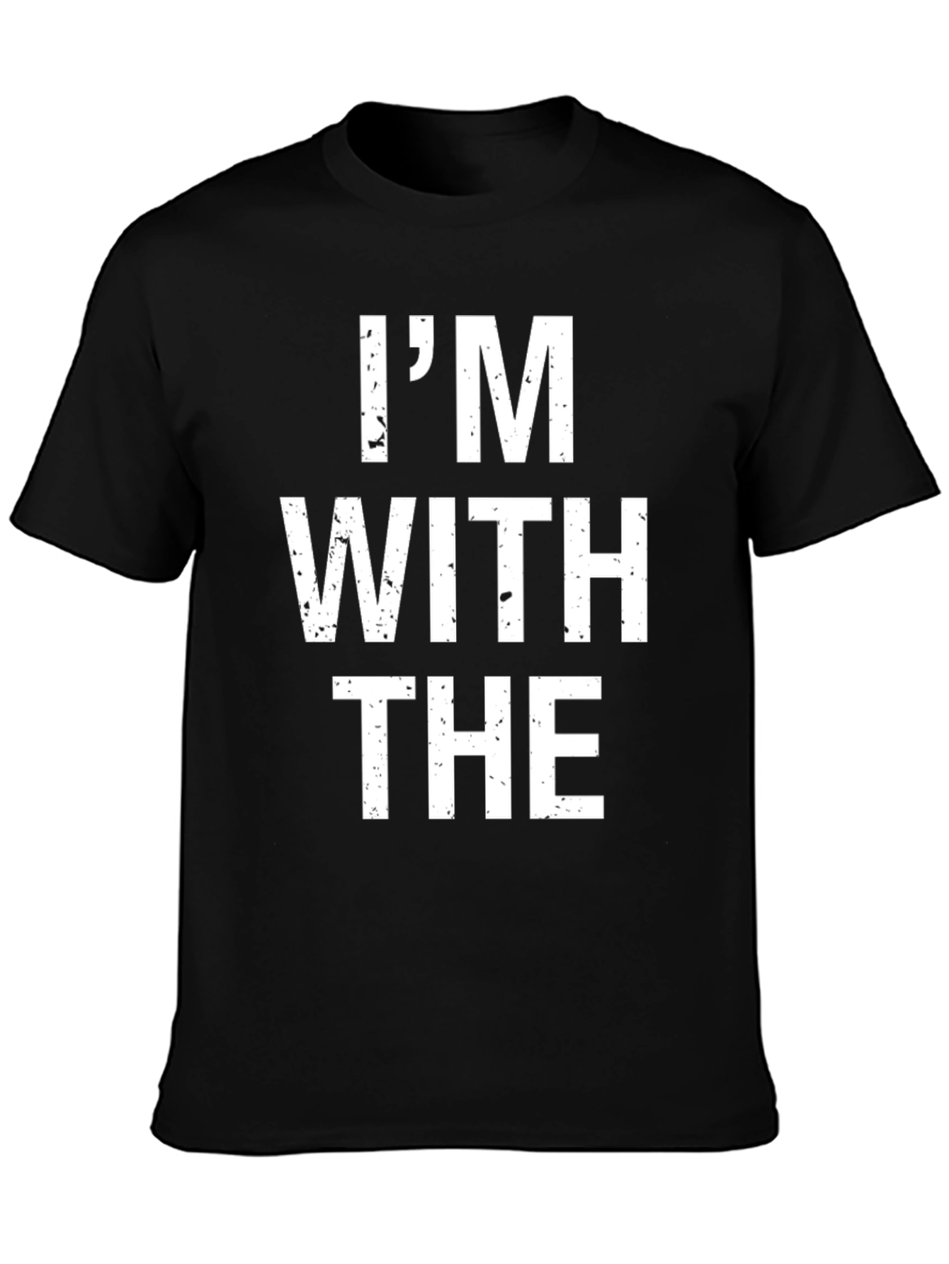 Im With The T-Shirt - Black Cotton Tee