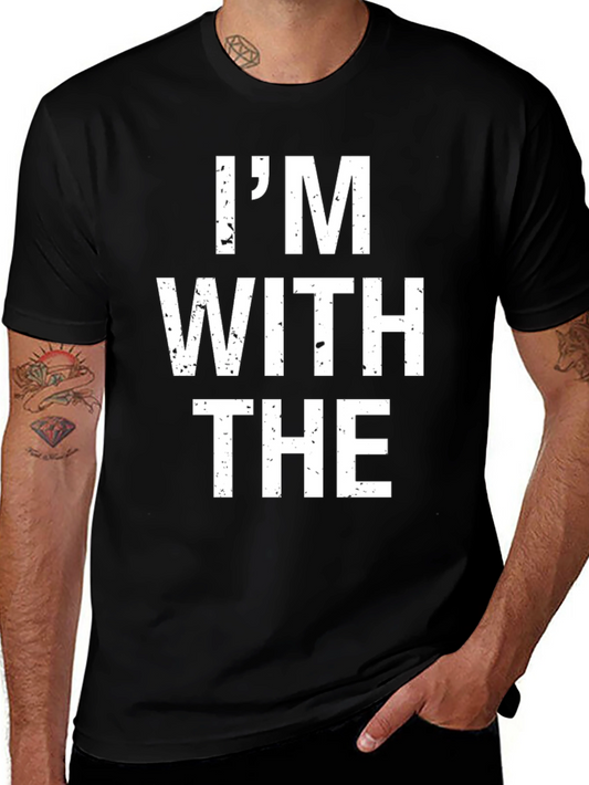 Im With The T-Shirt - Black Cotton Tee