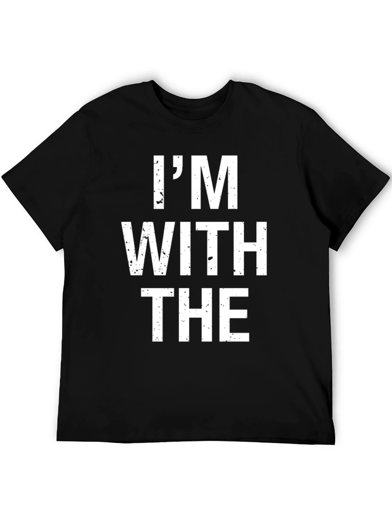 Im With The T-Shirt - Black Cotton Tee