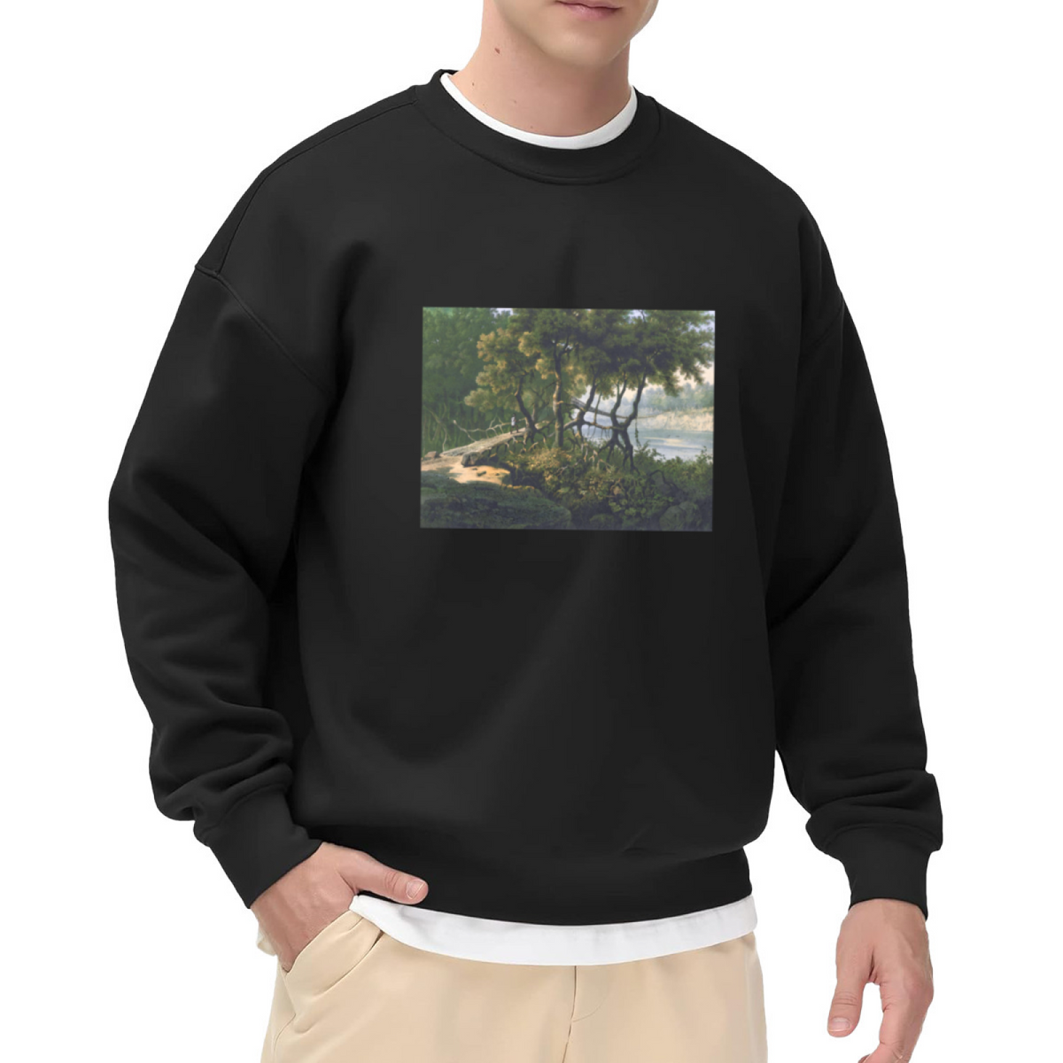 Tree & Peace Graphic ԲÁìÎÀÒÂ - Unique Design Pullover Sweatshirt