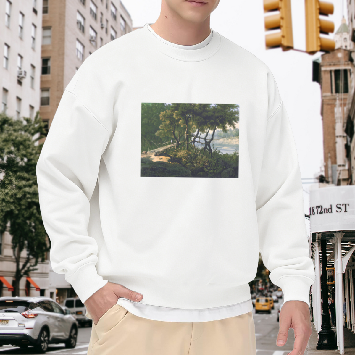 Tree & Peace Graphic ԲÁìÎÀÒÂ - Unique Design Pullover Sweatshirt