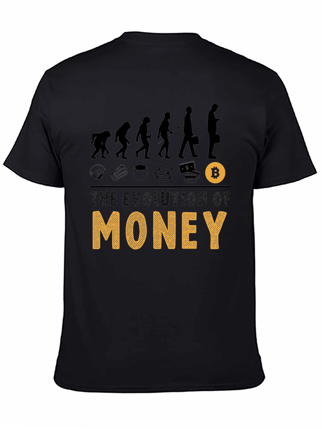 Evolution of Money Bitcoin Graphic Tee