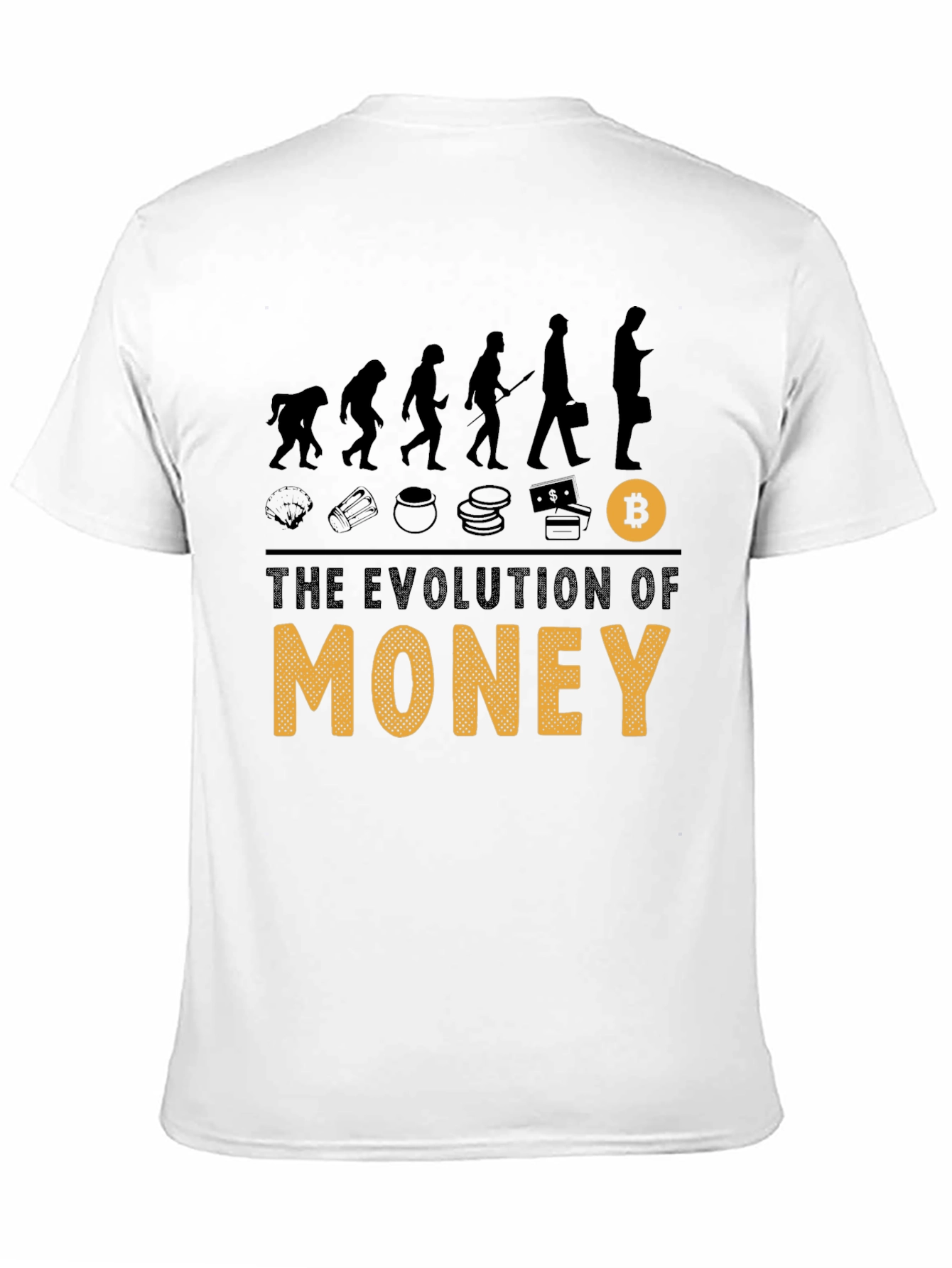 Evolution of Money Bitcoin Graphic Tee