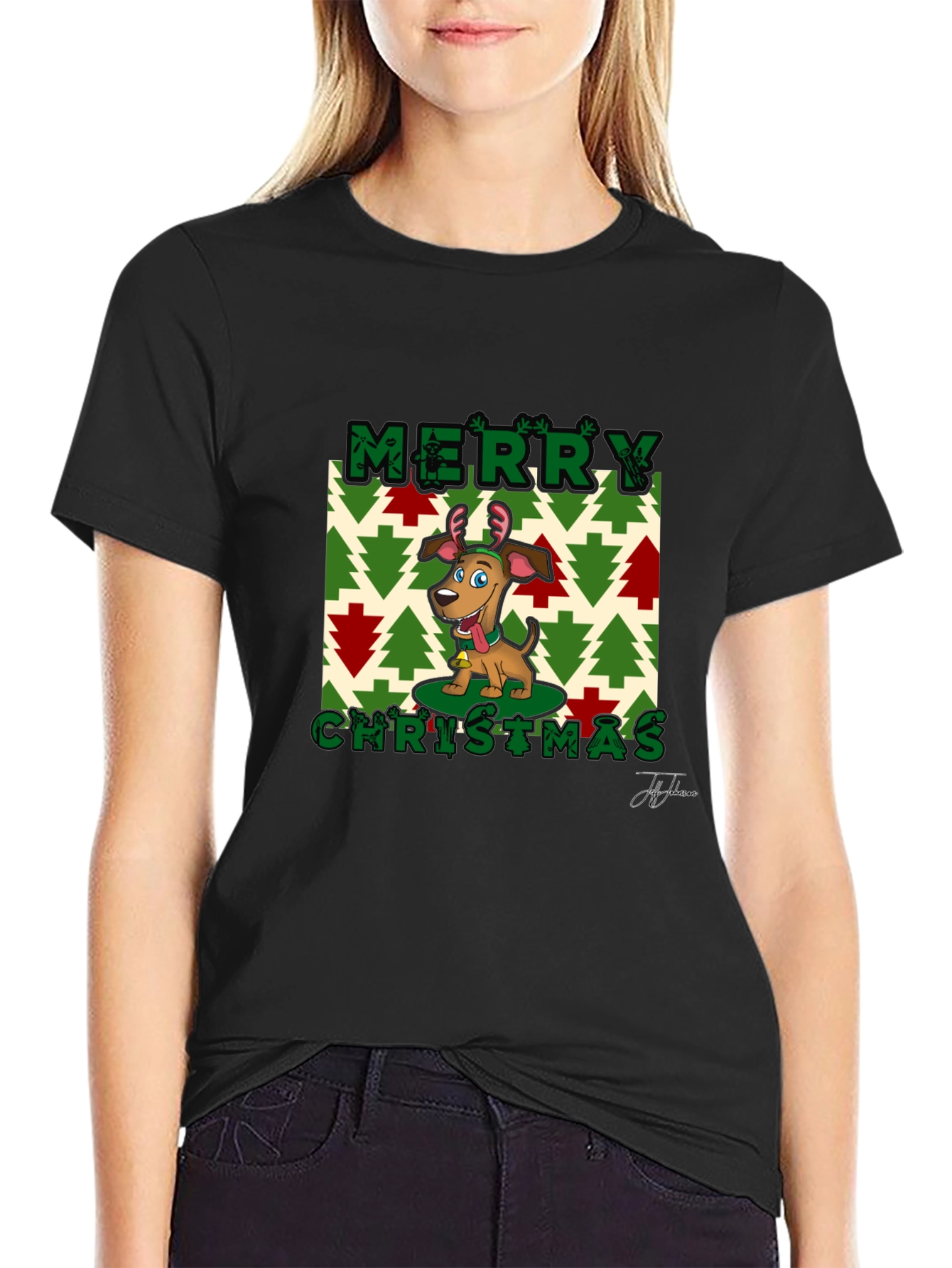 Merry Christmas Dog T-Shirt
