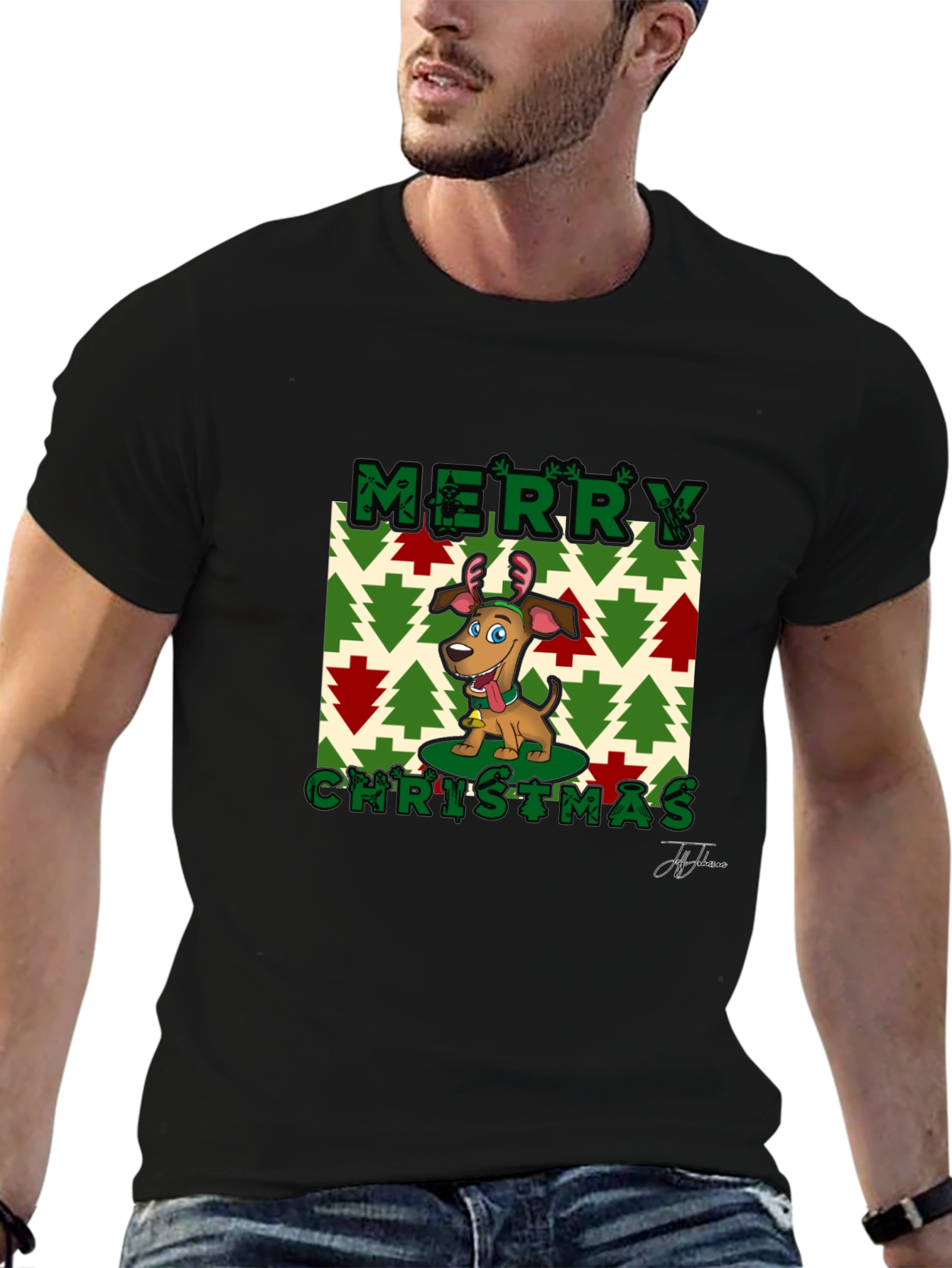 Merry Christmas Dog T-Shirt