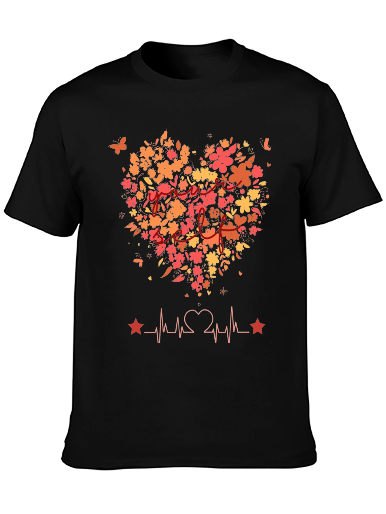 Floral Heartbeat Tee - Love of Mom Shirt