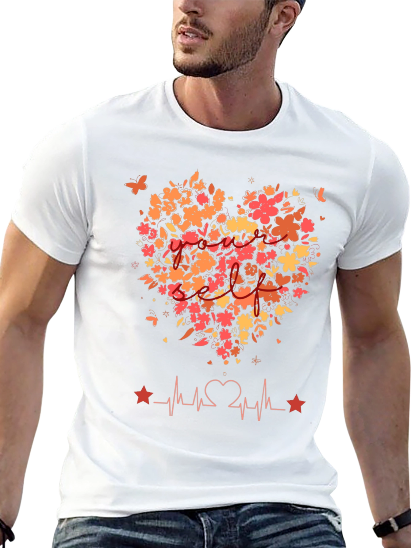 Floral Heartbeat Tee - Love of Mom Shirt