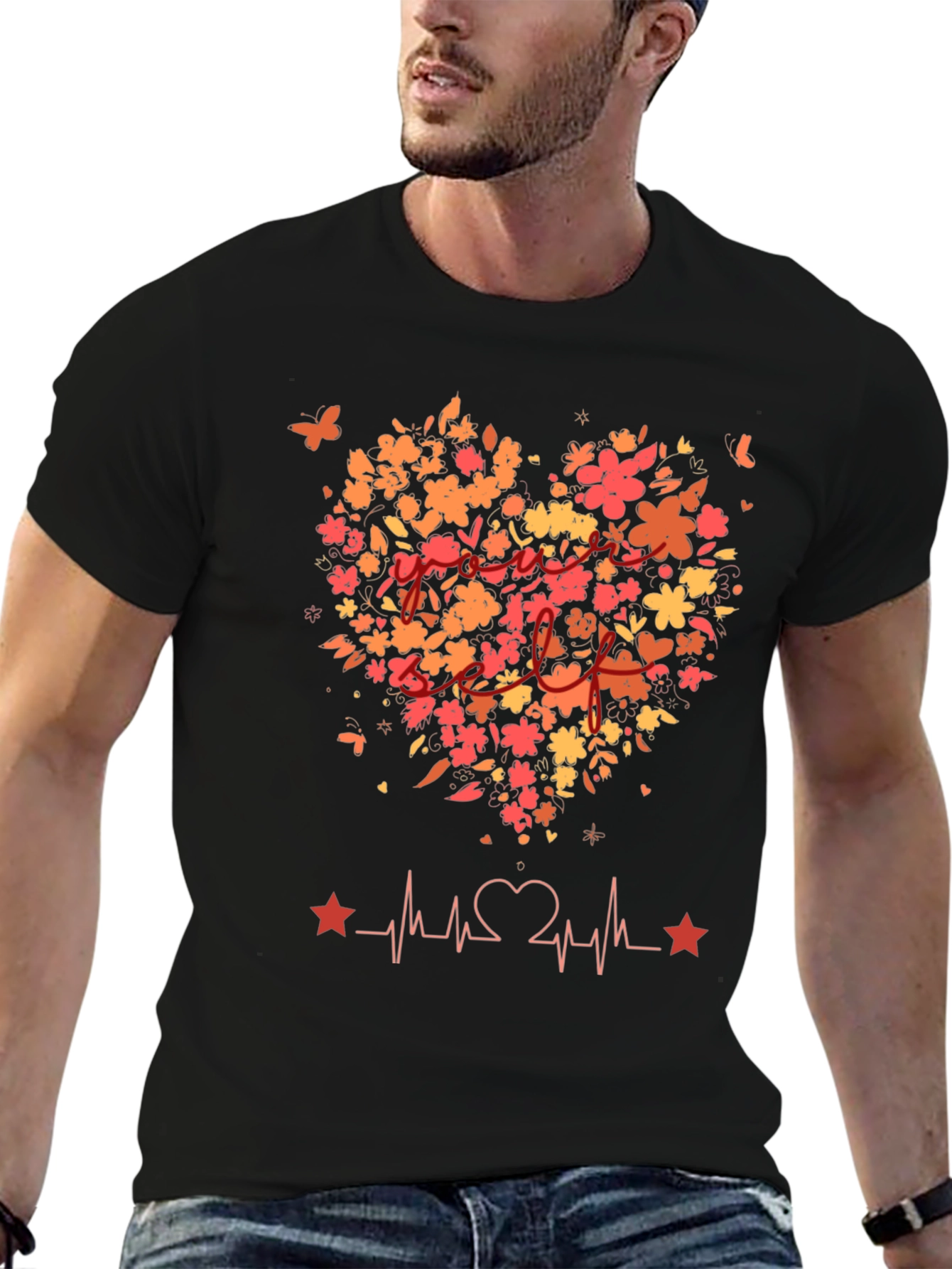 Floral Heartbeat Tee - Love of Mom Shirt