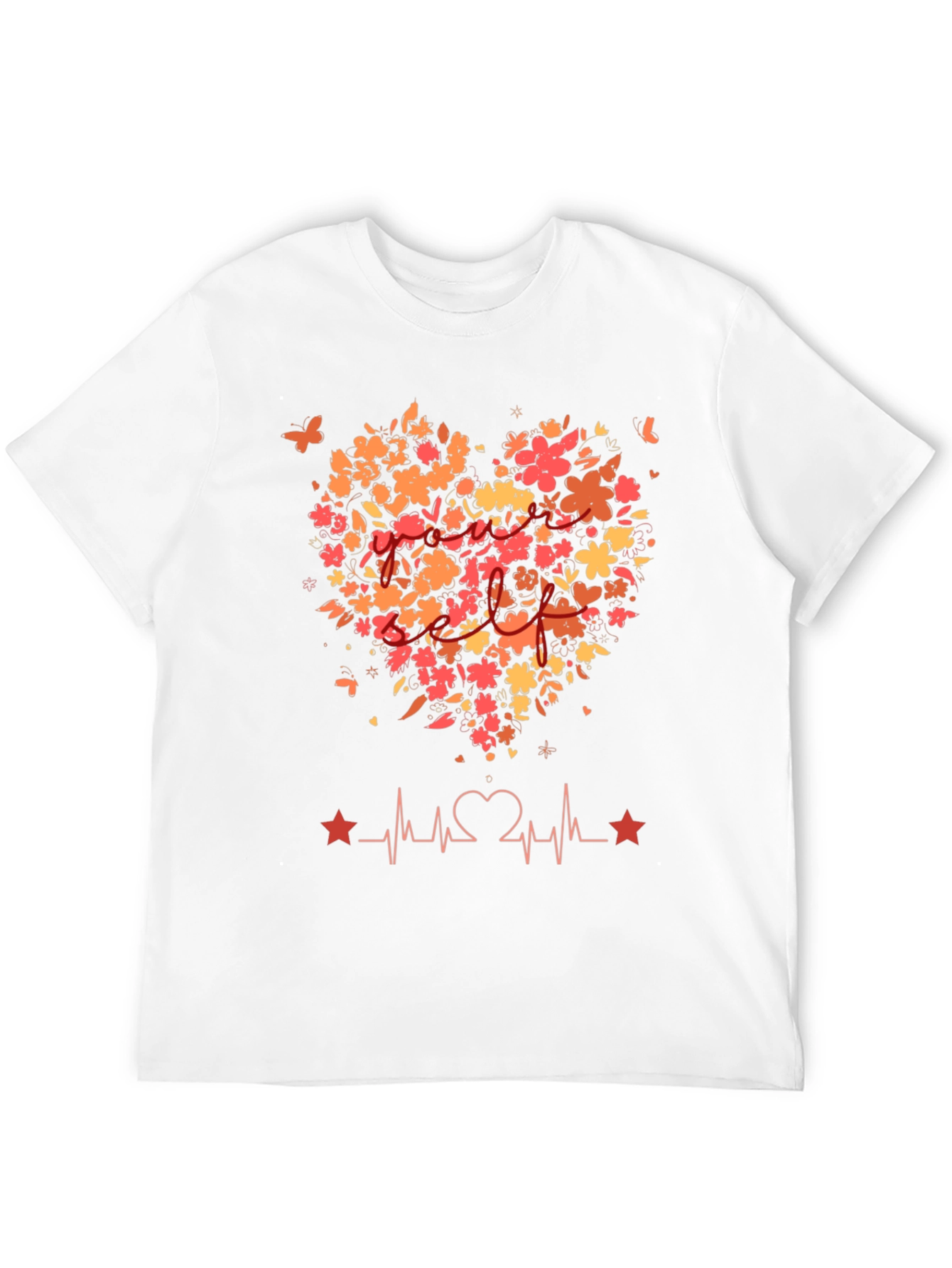 Floral Heartbeat Tee - Love of Mom Shirt