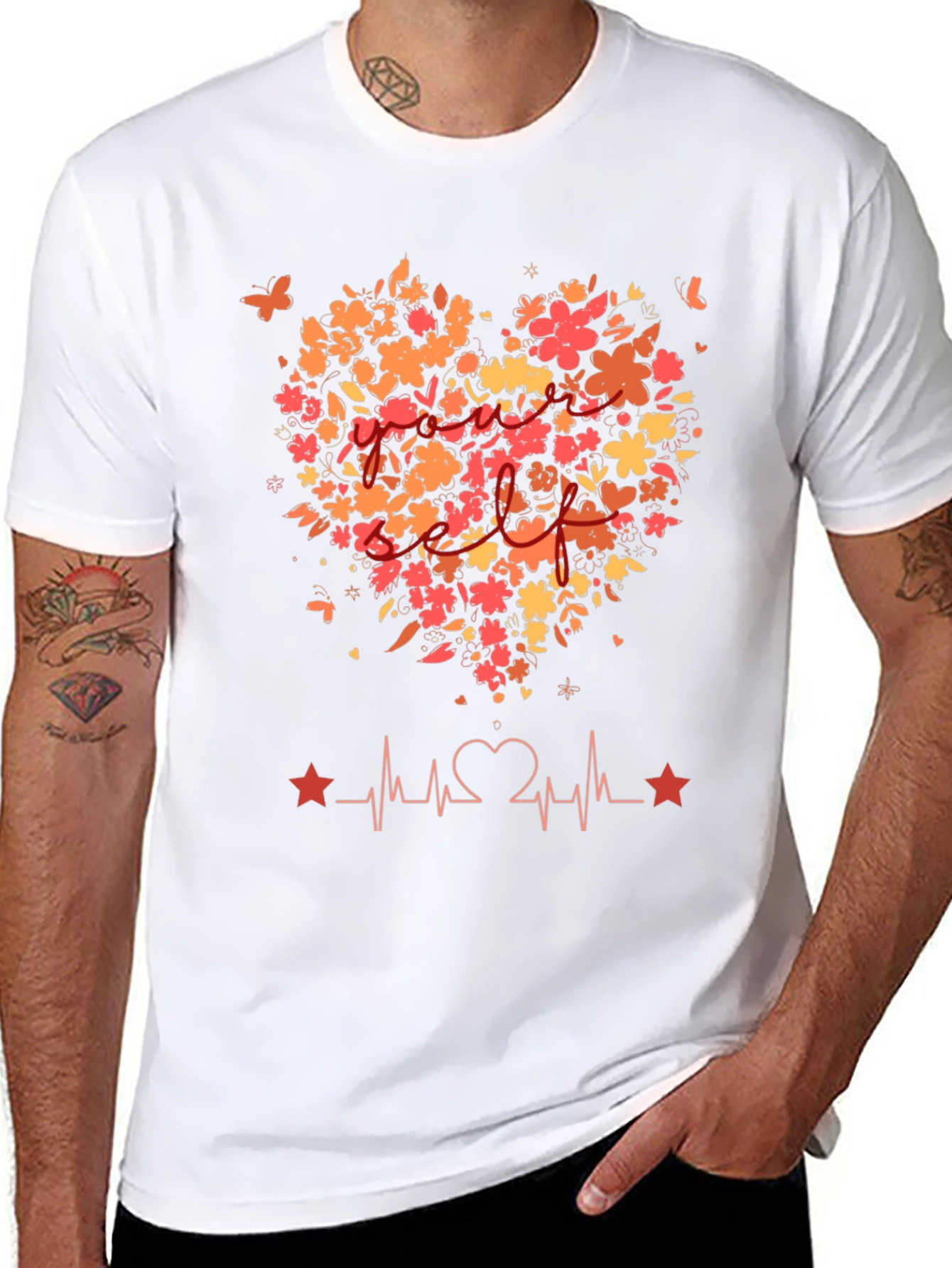 Floral Heartbeat Tee - Love of Mom Shirt