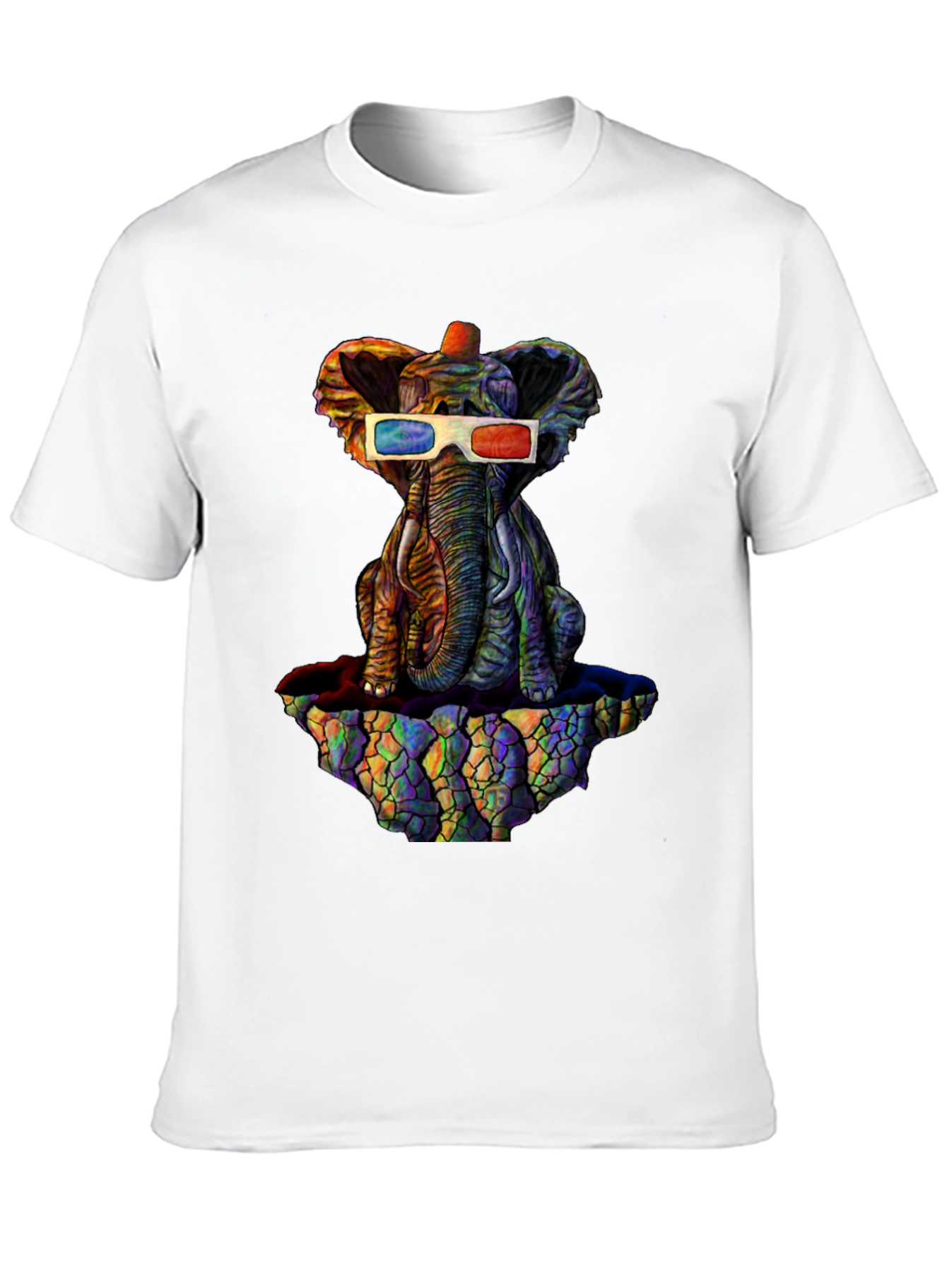 Cool 3D Elephant Graphic Tee