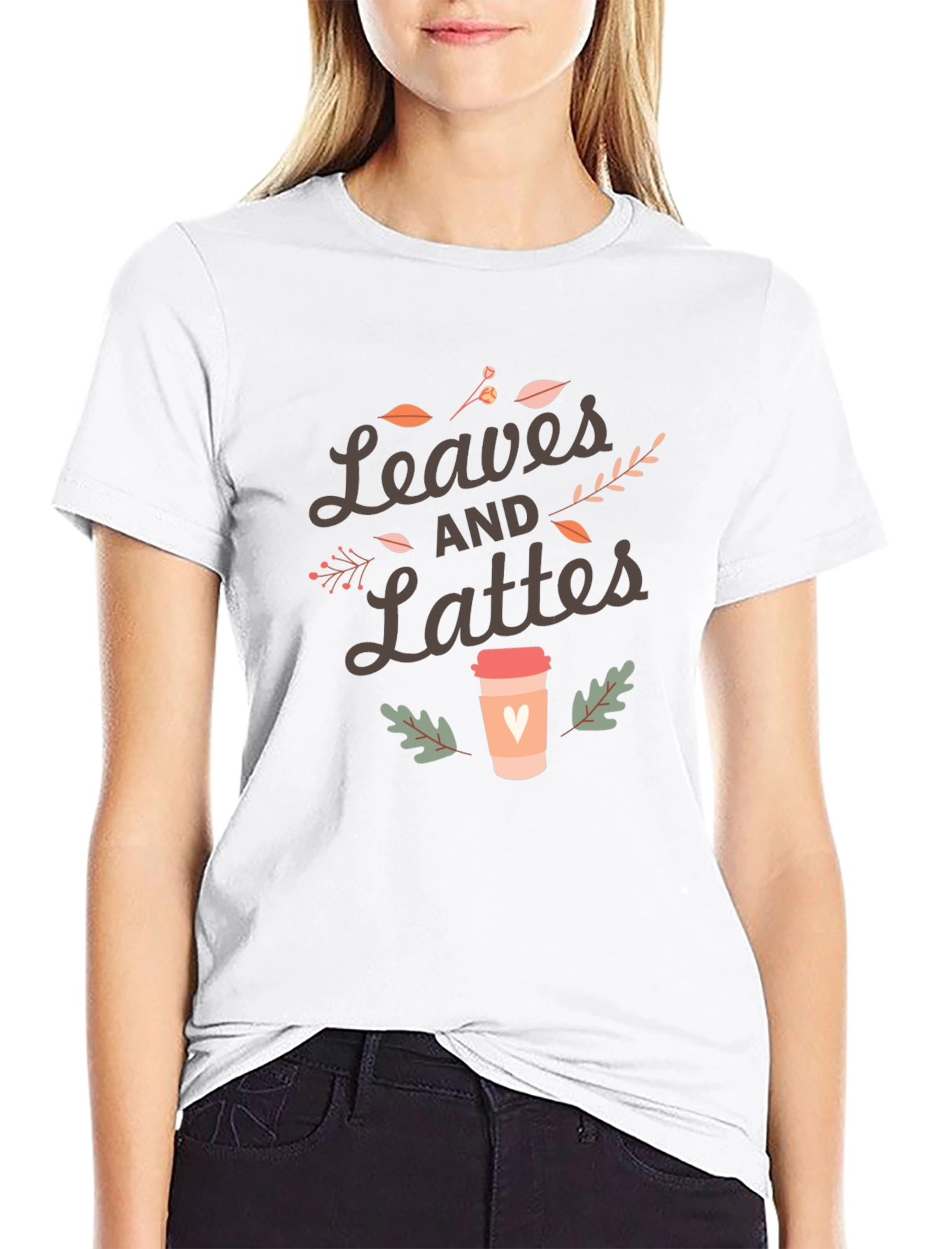 Leaves and Lattes Graphic Tee - Autumn Vibes