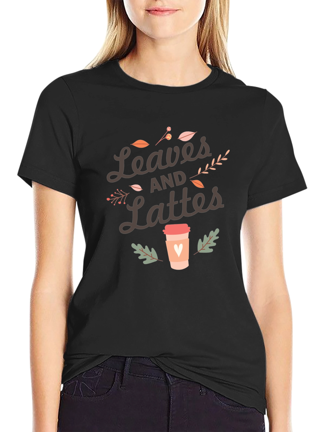 Leaves and Lattes Graphic Tee - Autumn Vibes