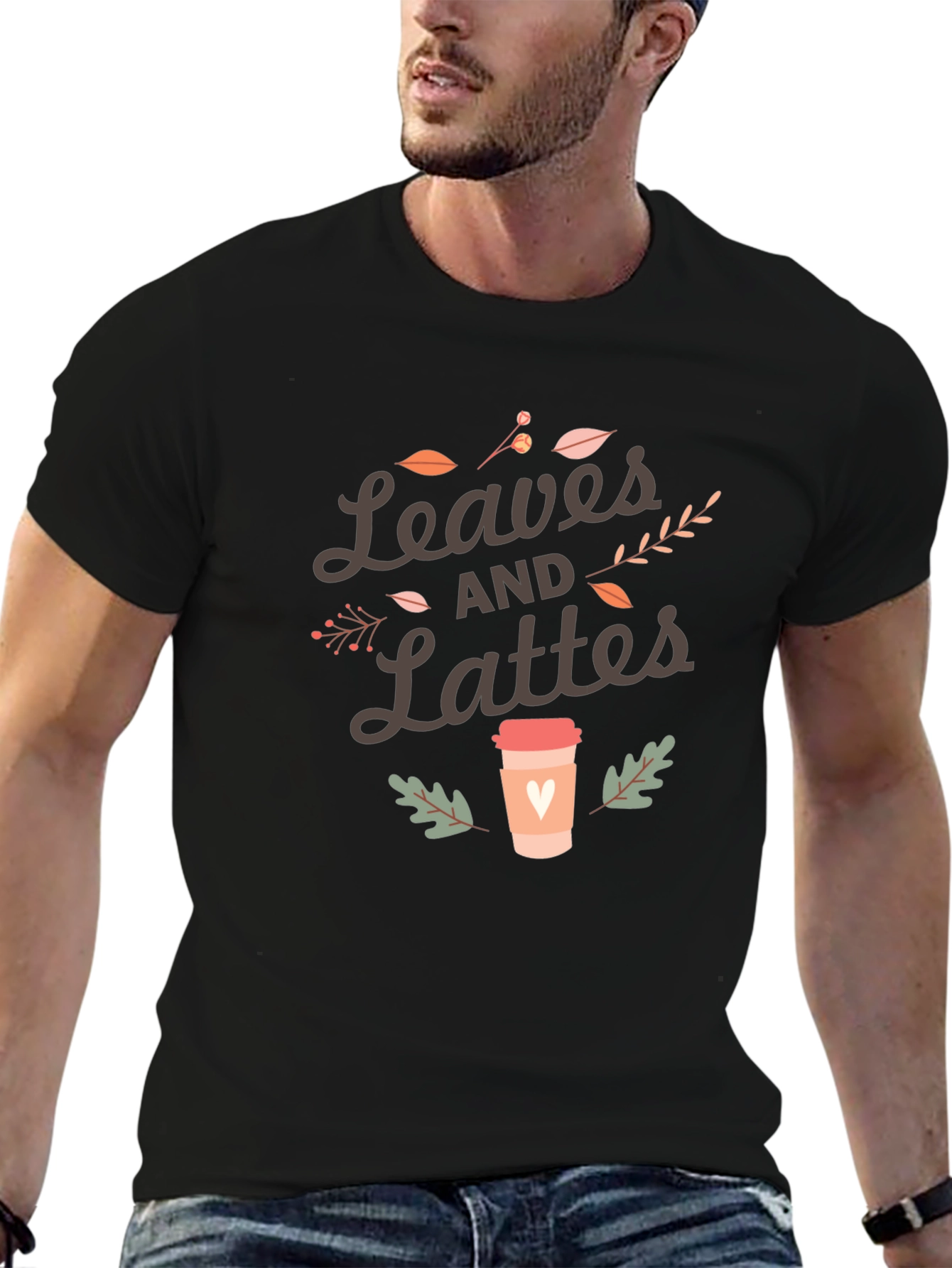 Leaves and Lattes Graphic Tee - Autumn Vibes