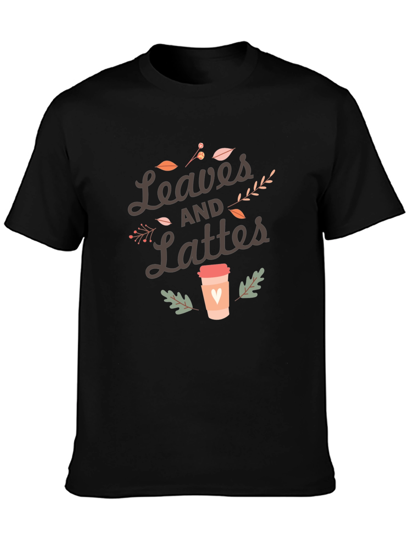 Leaves and Lattes Graphic Tee - Autumn Vibes