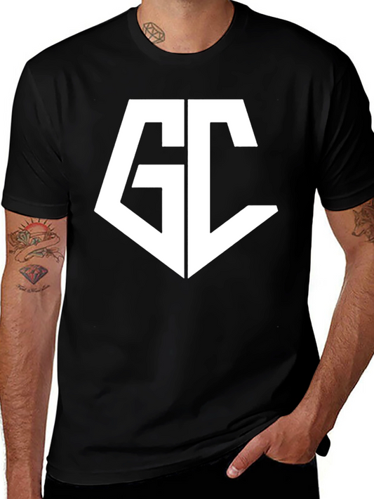 Mens Black GC Logo Graphic Tee