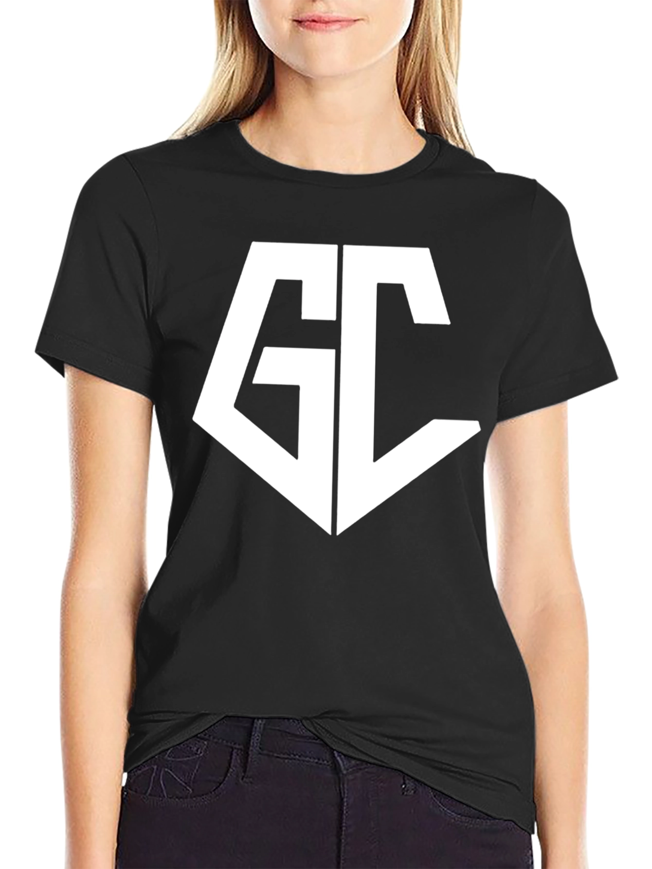 Mens Black GC Logo Graphic Tee