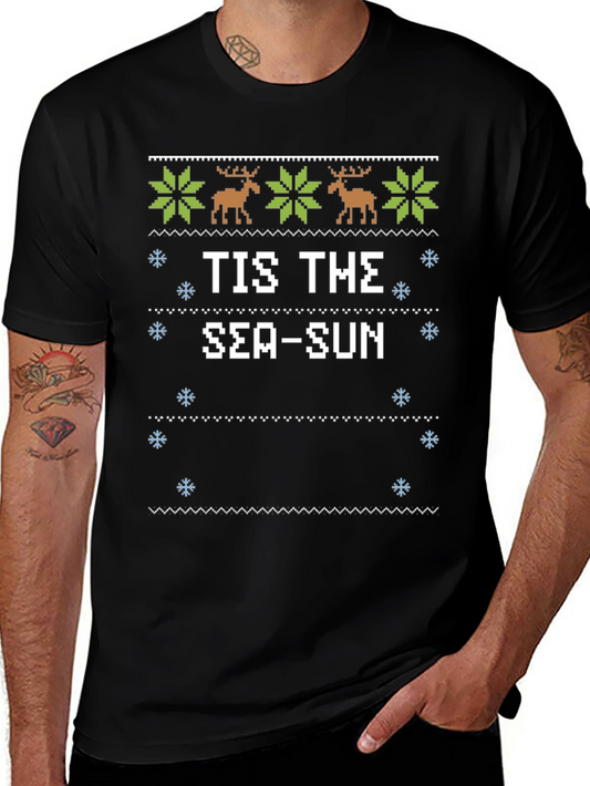 Tis the Sea-Sun Ugly Christmas T-Shirt