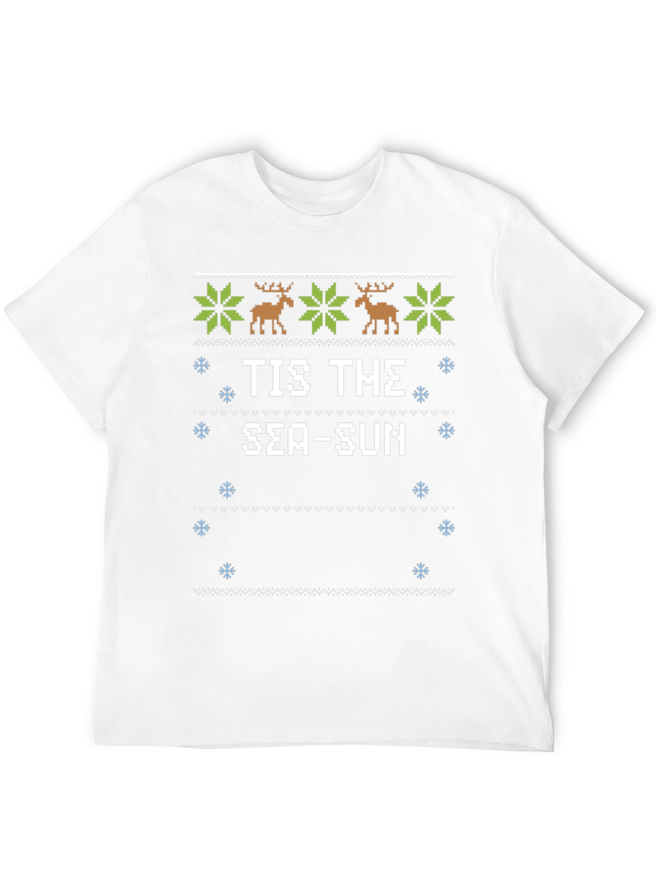 Tis the Sea-Sun Ugly Christmas T-Shirt