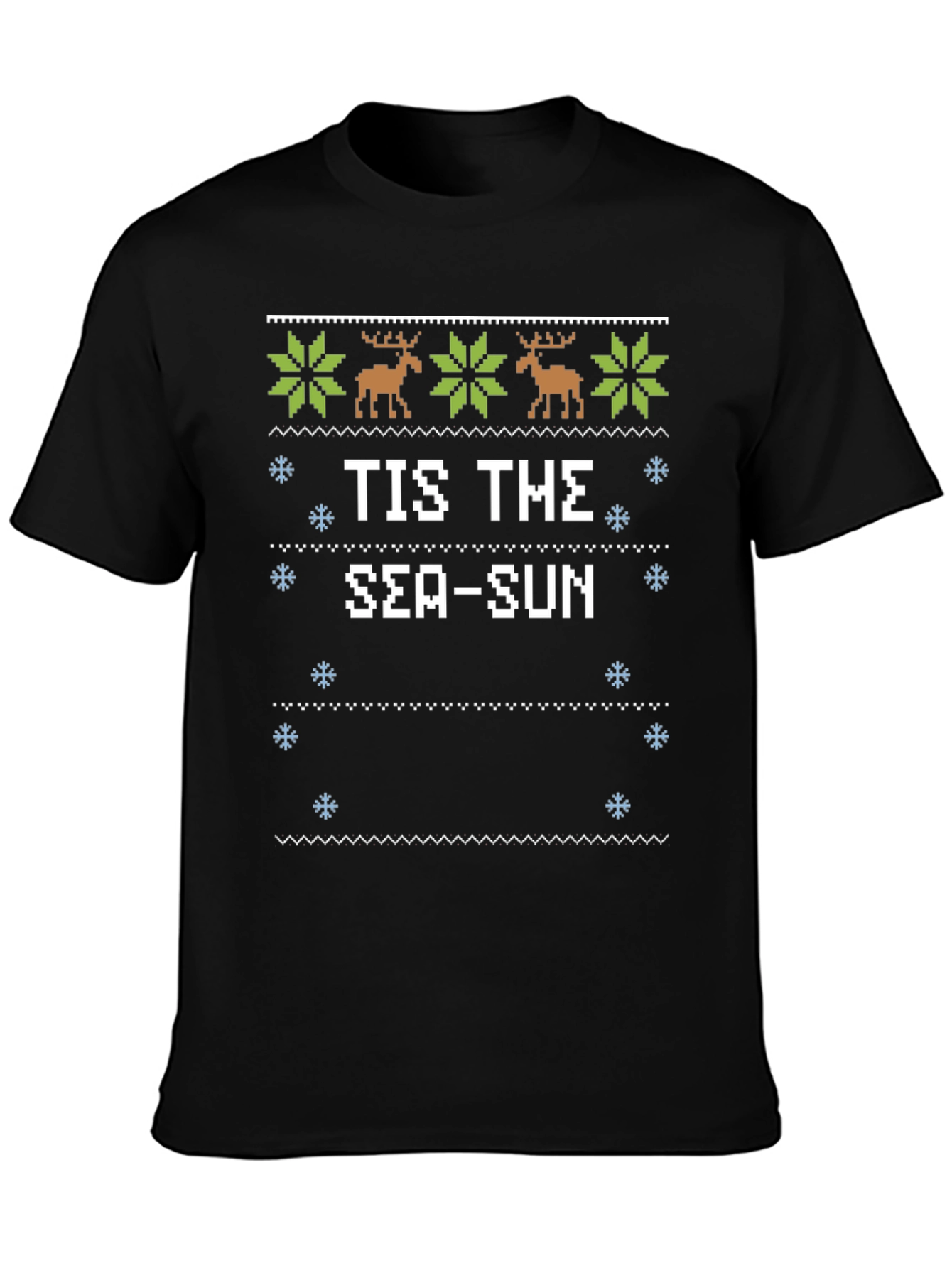 Tis the Sea-Sun Ugly Christmas T-Shirt