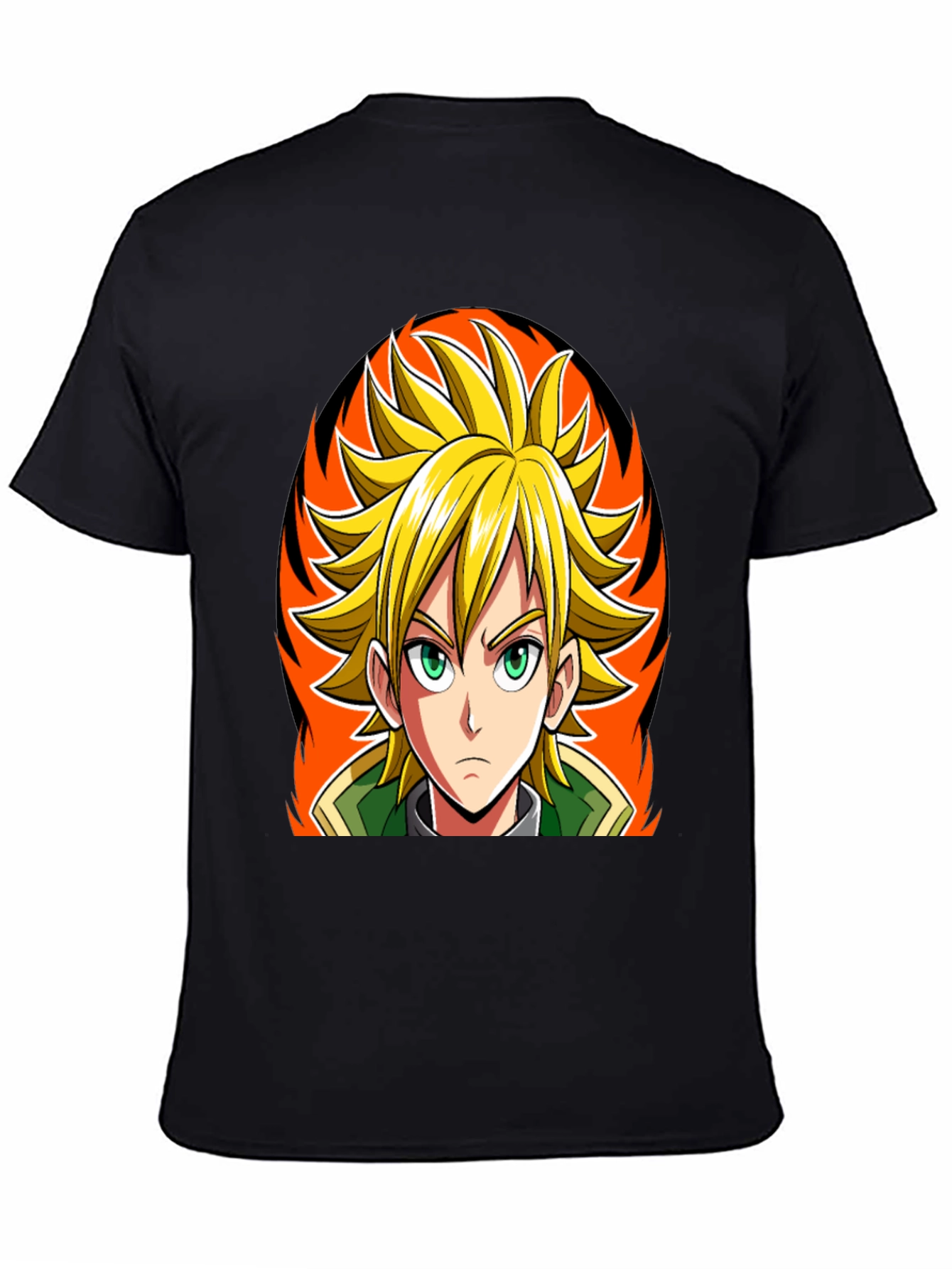 Anime Character Graphic Black T-Shirt