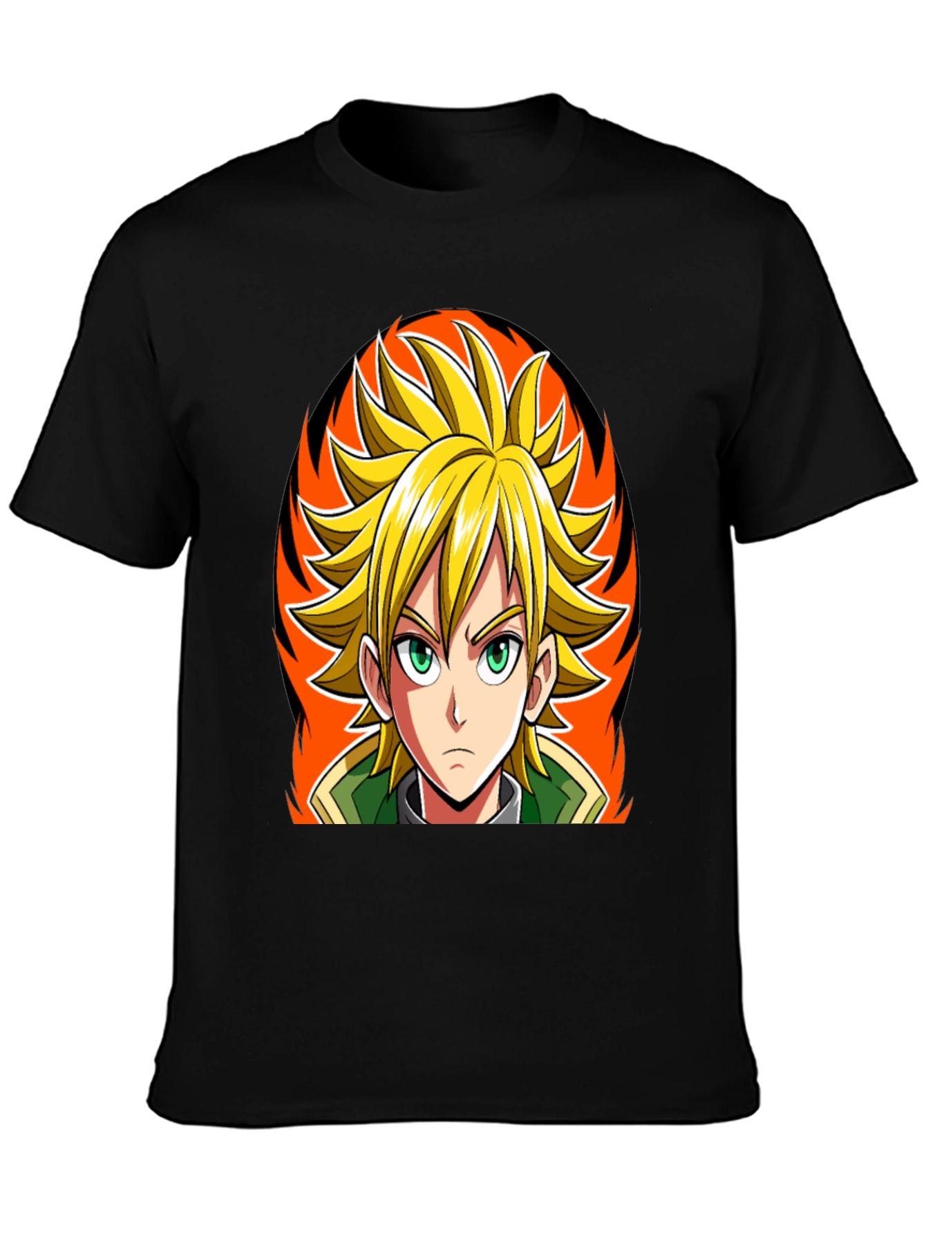 Anime Character Graphic Black T-Shirt
