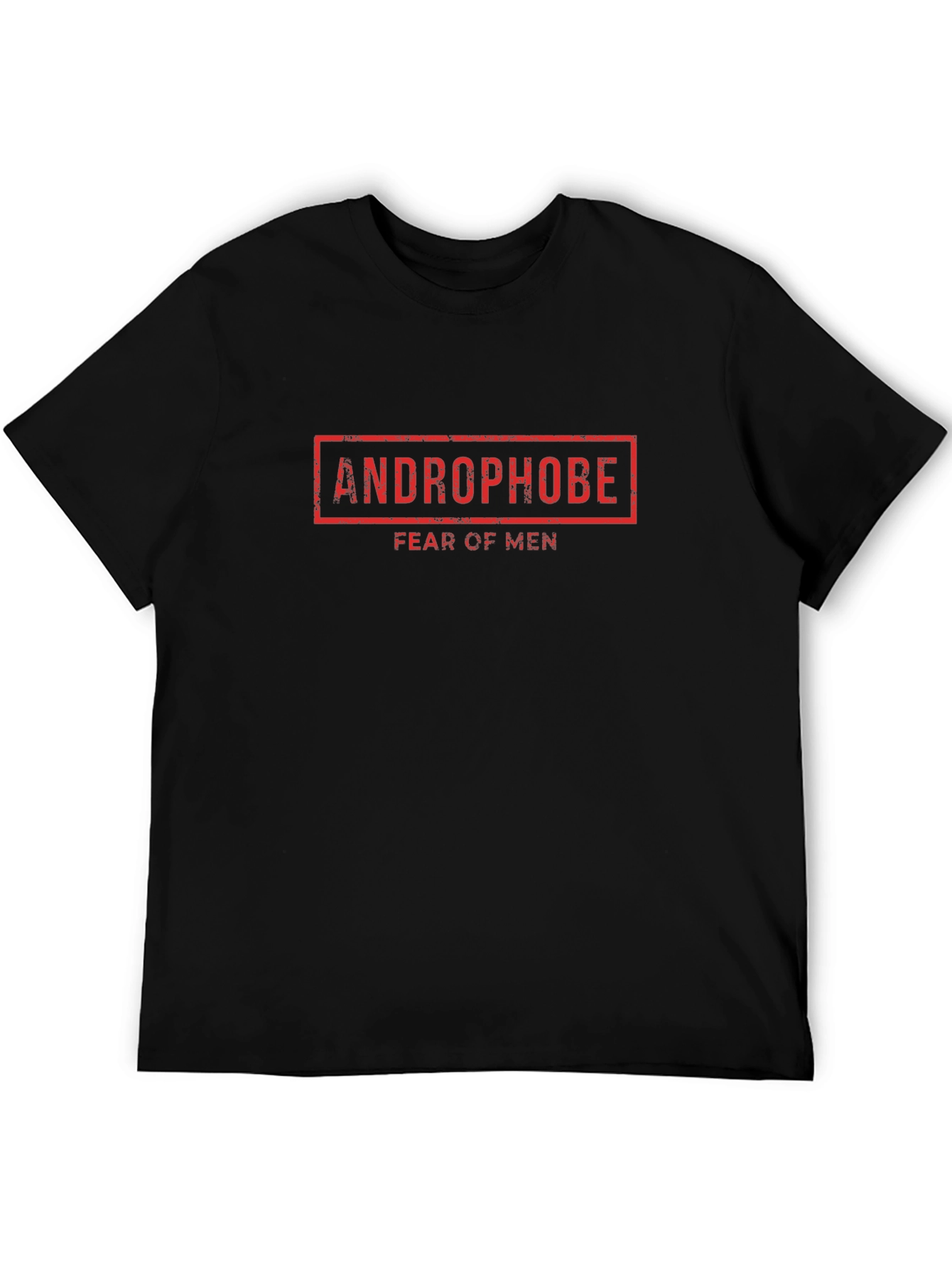 Androphobe Fear of Men Graphic Tee - Black