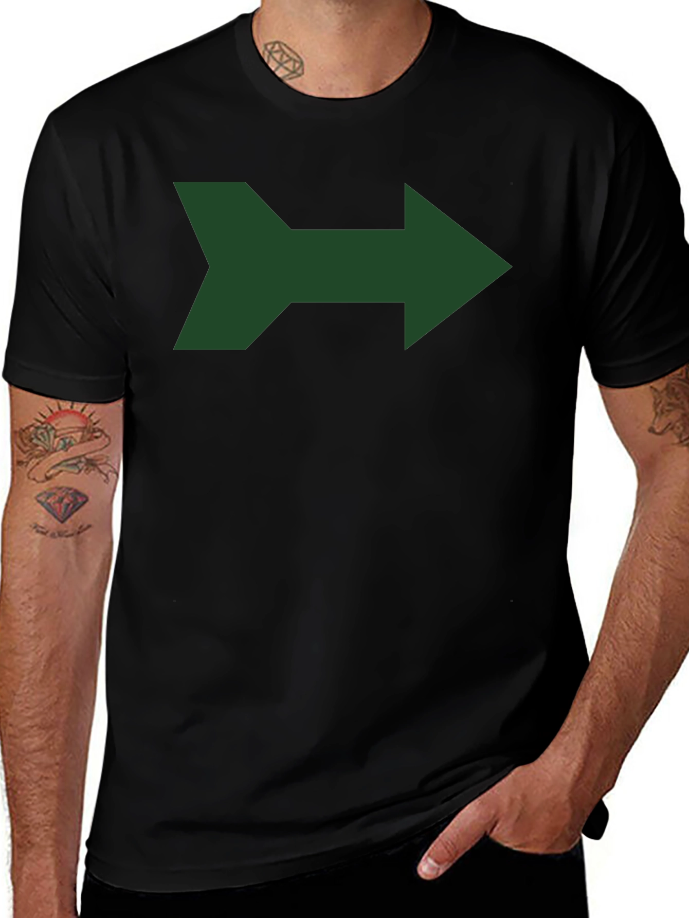 Arrow Graphic Tee - Modern Design