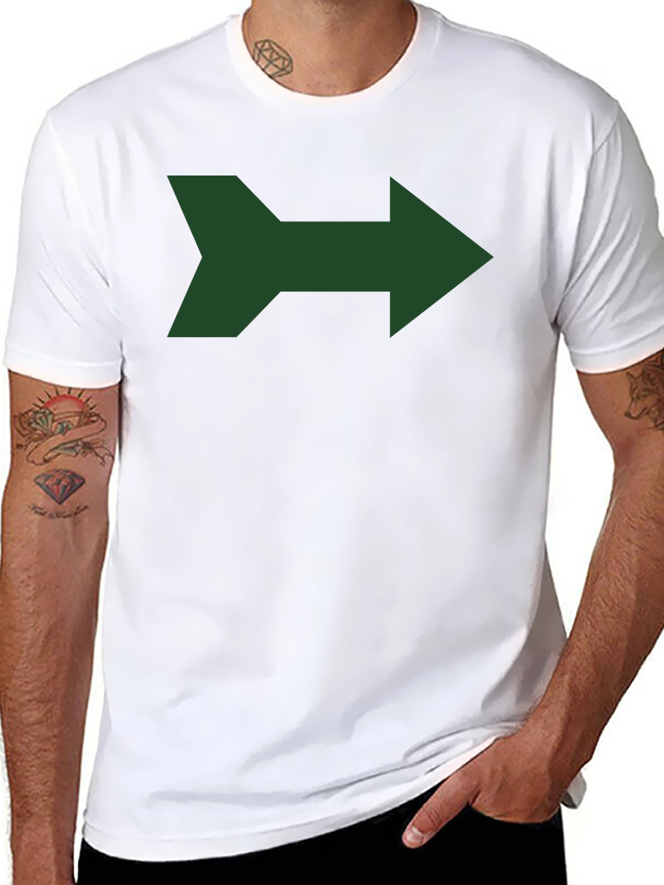 Arrow Graphic Tee - Modern Design