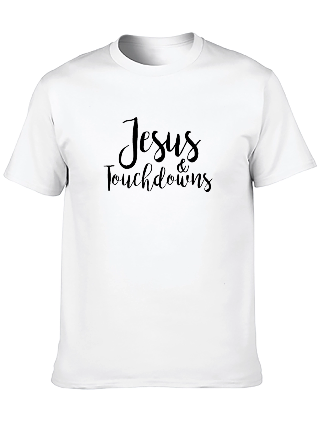 Jesus & Touchdowns Black Graphic Tee