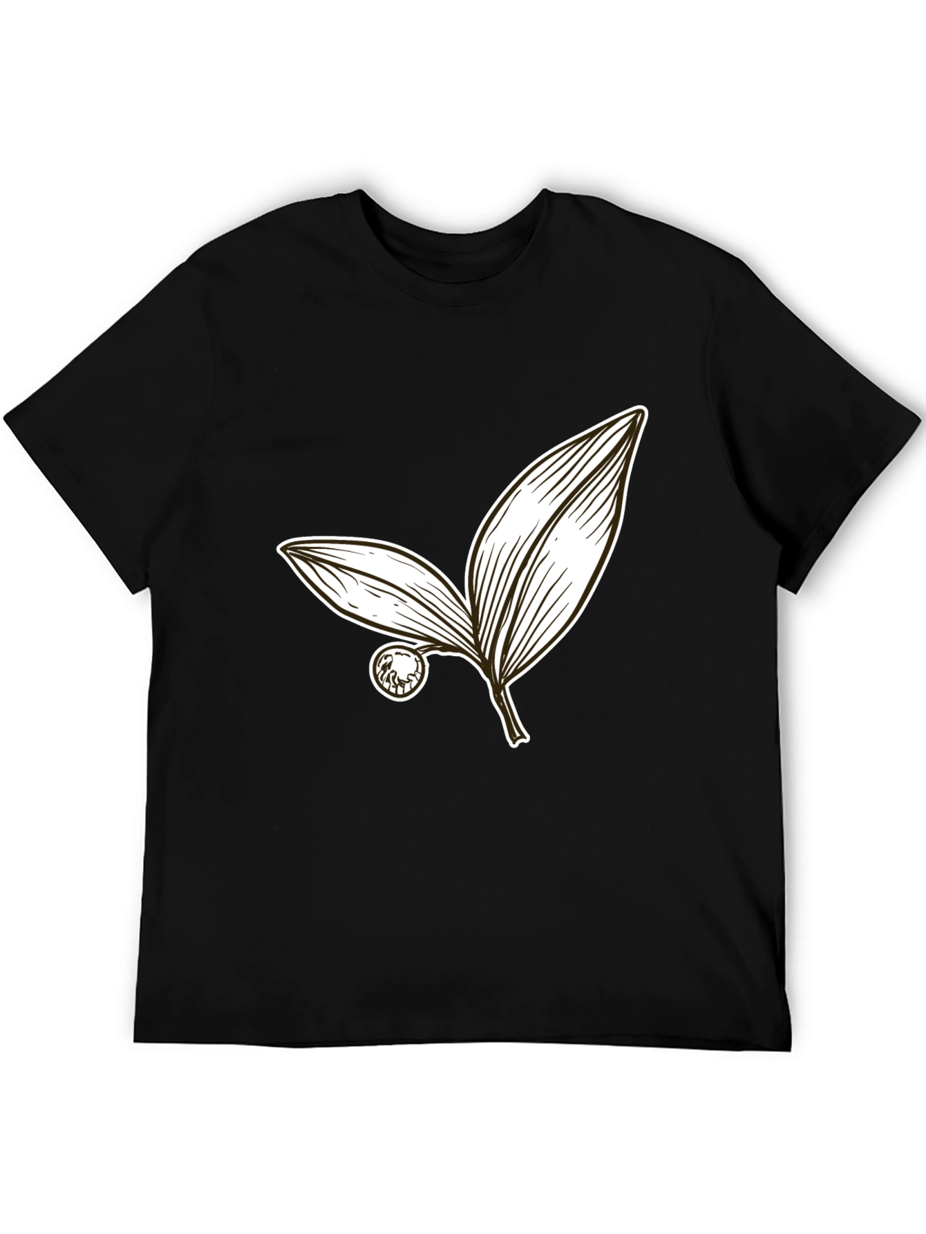 Botanical Leaf Graphic Tee - Stylish Casual Wear