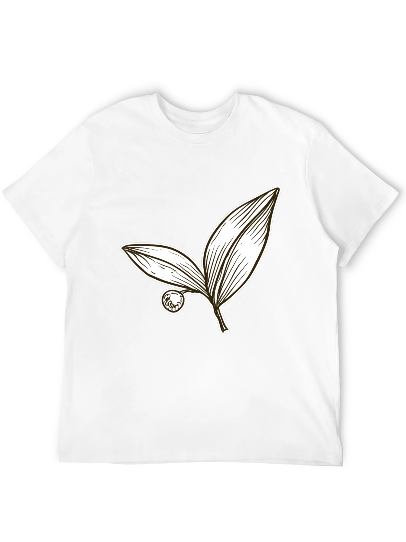 Botanical Leaf Graphic Tee - Stylish Casual Wear