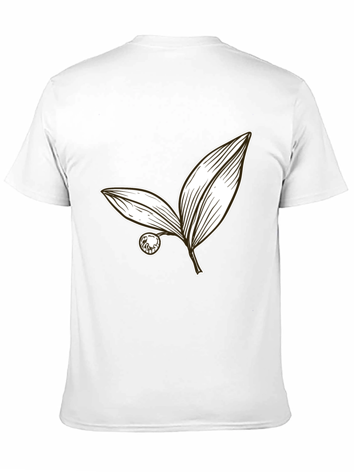 Botanical Leaf Graphic Tee - Stylish Casual Wear