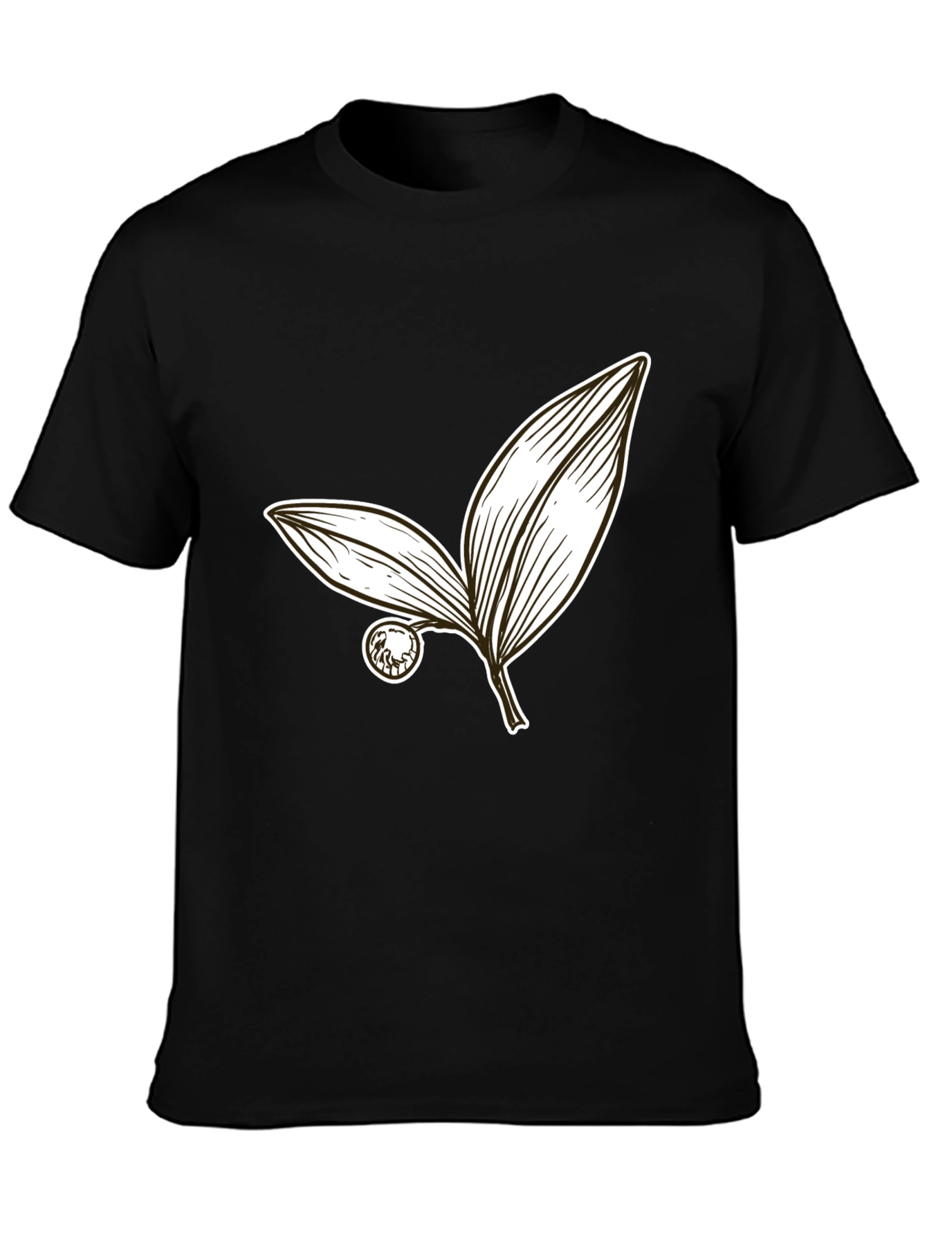 Botanical Leaf Graphic Tee - Stylish Casual Wear
