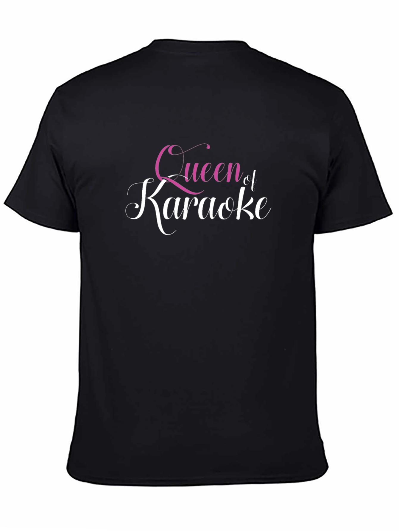 Queen of Karaoke Black T-Shirt - Womens Music Apparel