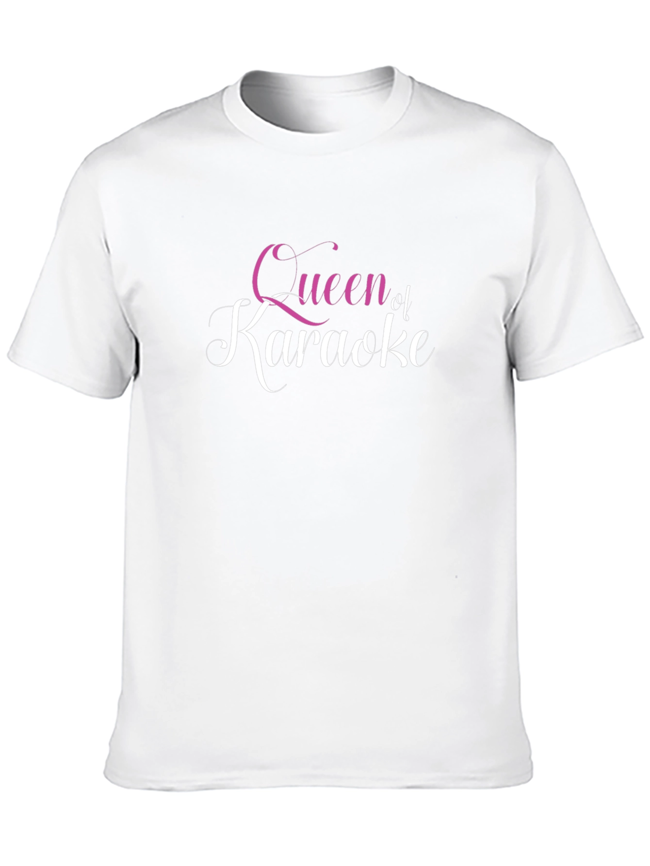 Queen of Karaoke Black T-Shirt - Womens Music Apparel