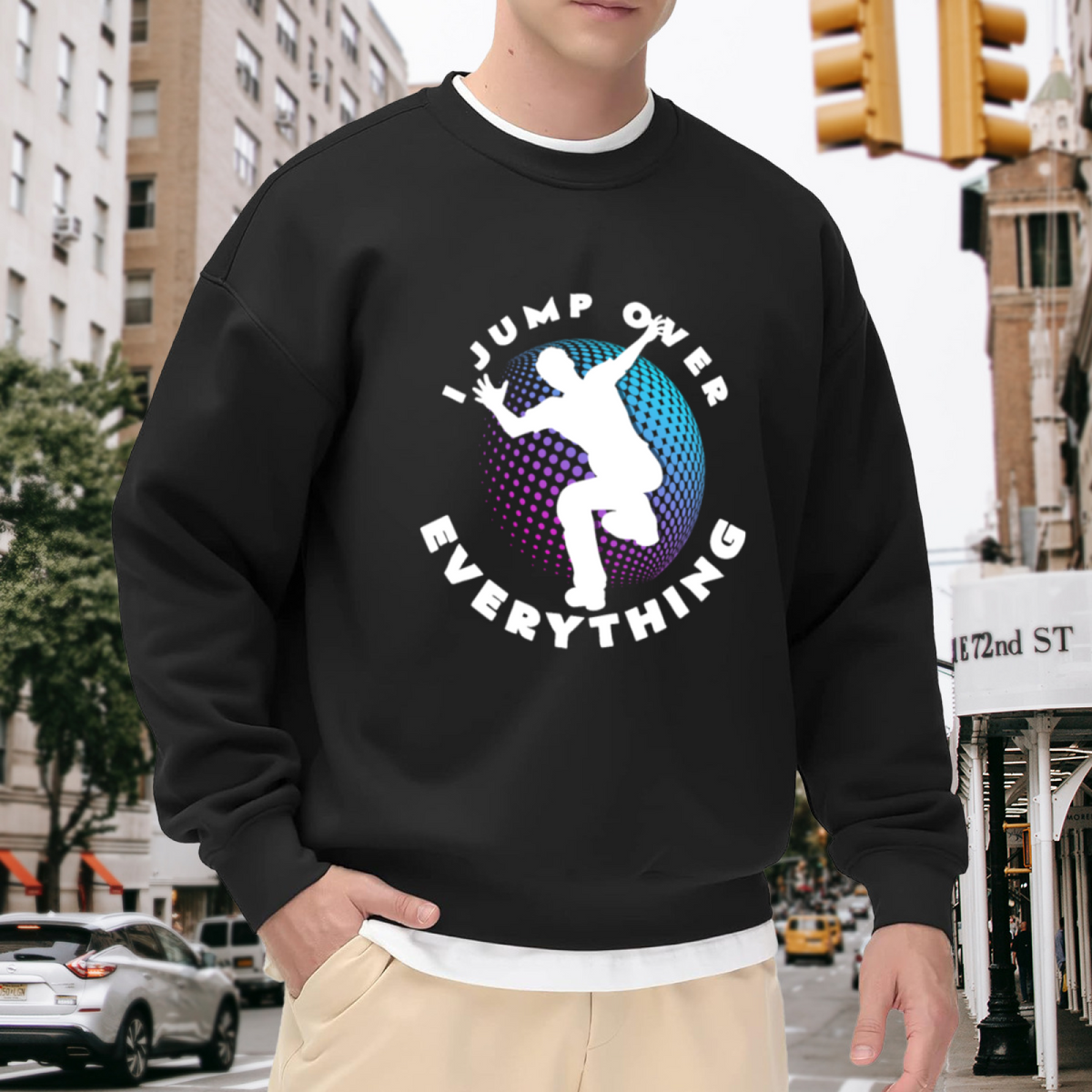 Retro UFO Flying Saucer Graphic ԲÁìÎÀÒÂ - Unique Design Pullover Sweatshirt