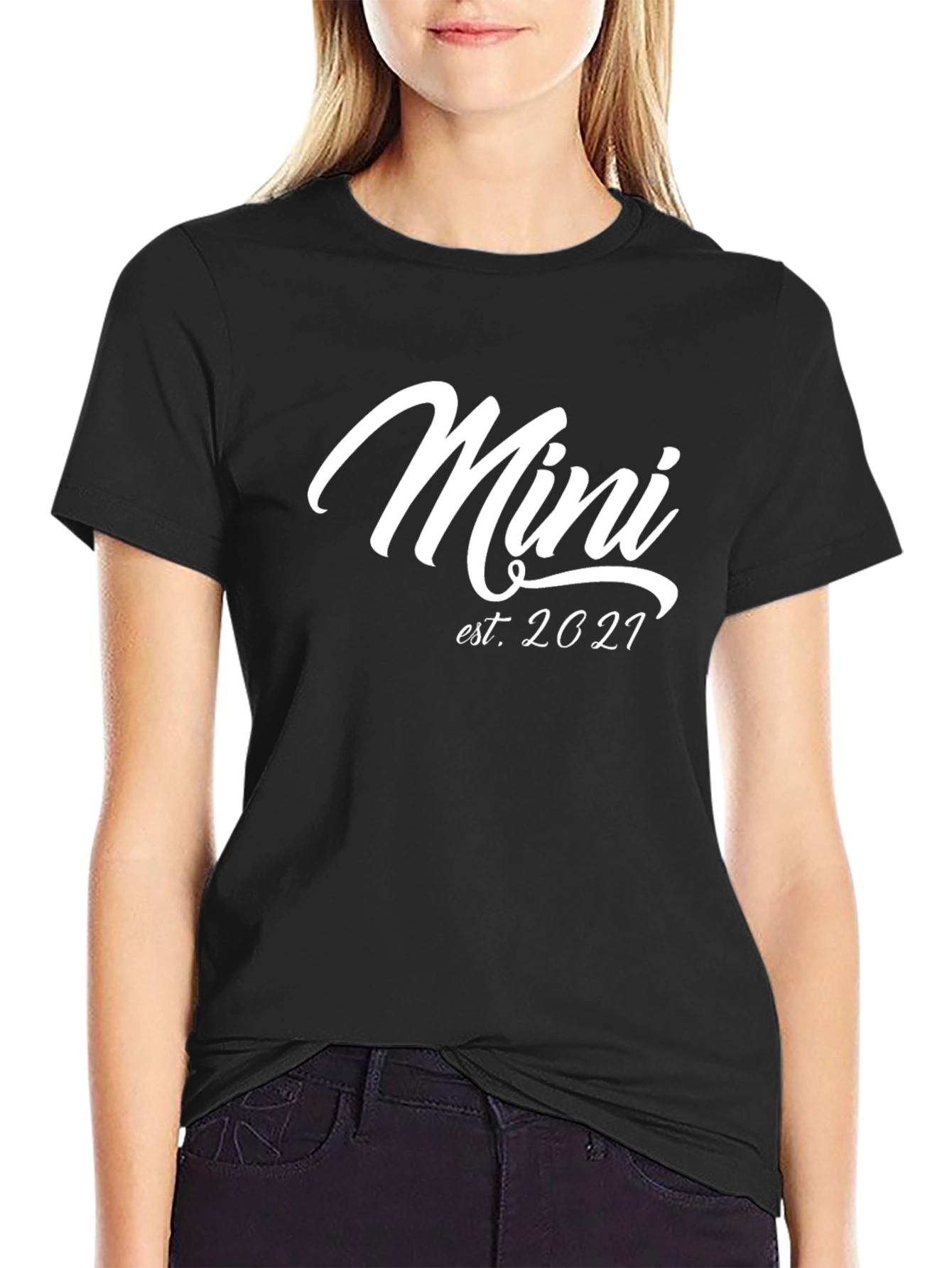 Mini Est. 2021 Black Graphic Tee