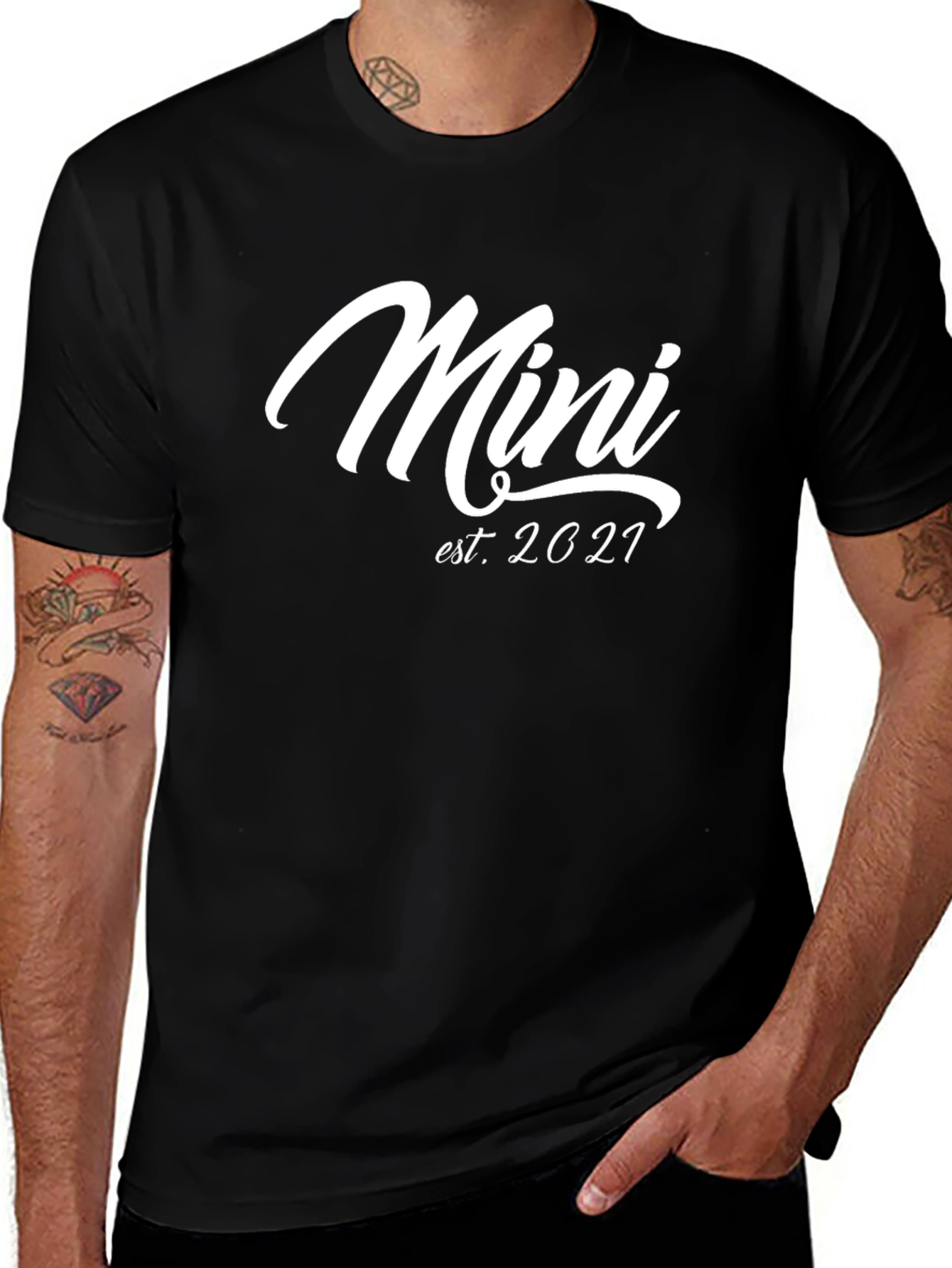 Mini Est. 2021 Black Graphic Tee