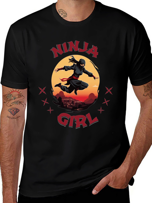 Ninja Girl T-Shirt - Cool Graphic Tee for Martial Arts Fans