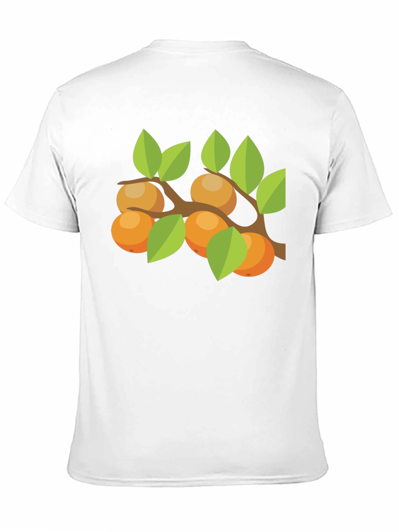 Orange Branch Graphic Tee - Casual Comfort